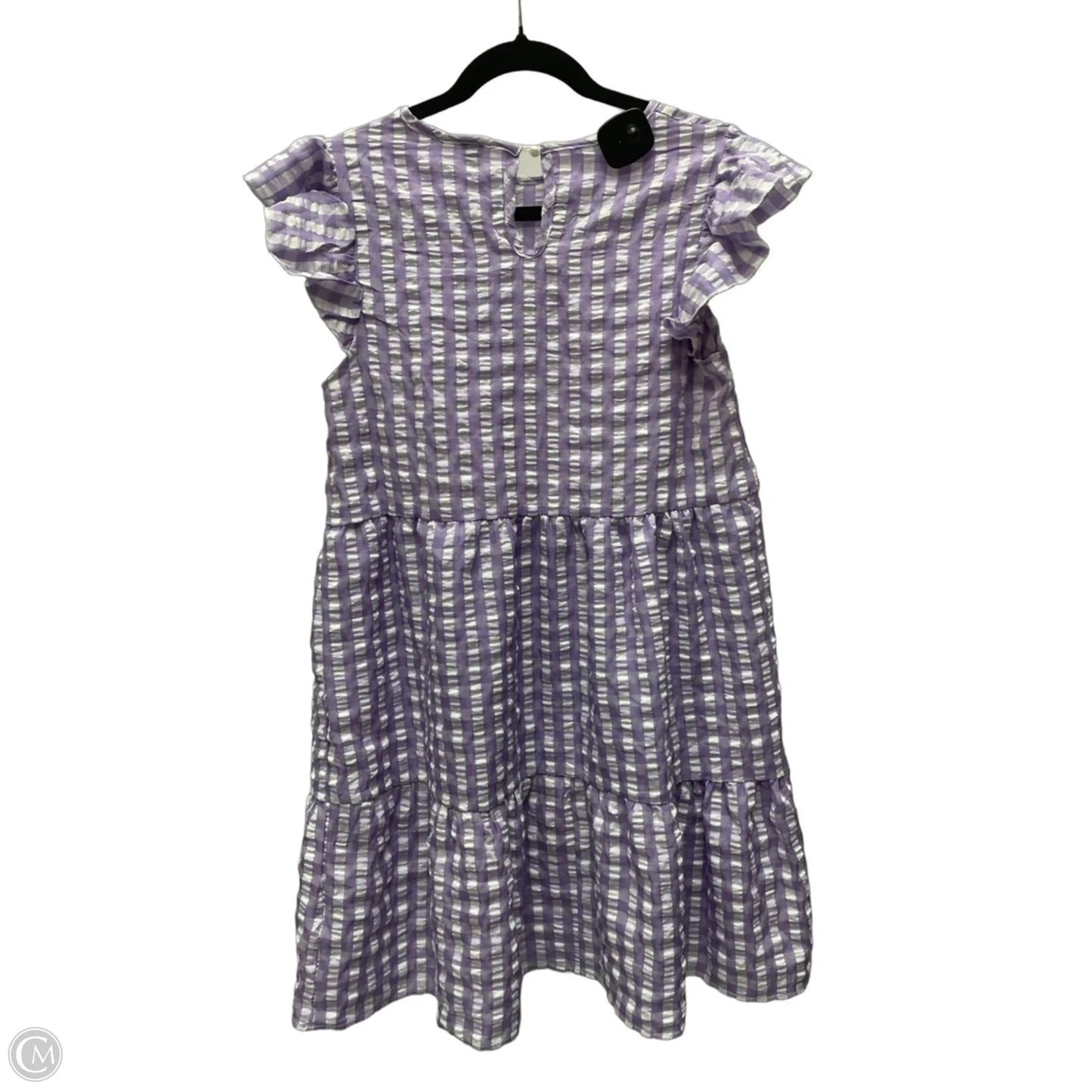 Dress Casual Short By Shein In Checkered Pattern, Size: M