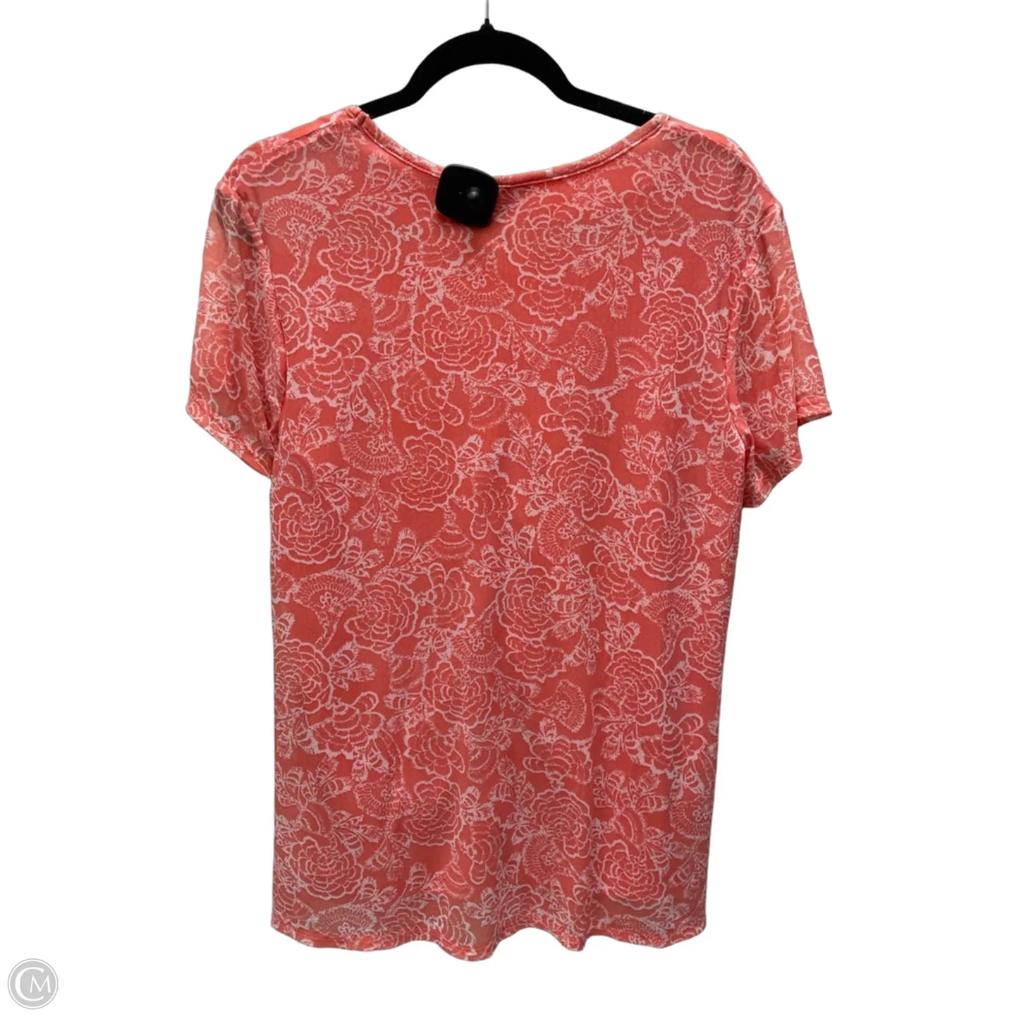Blouse Short Sleeve By Cato In Floral Print, Size: L