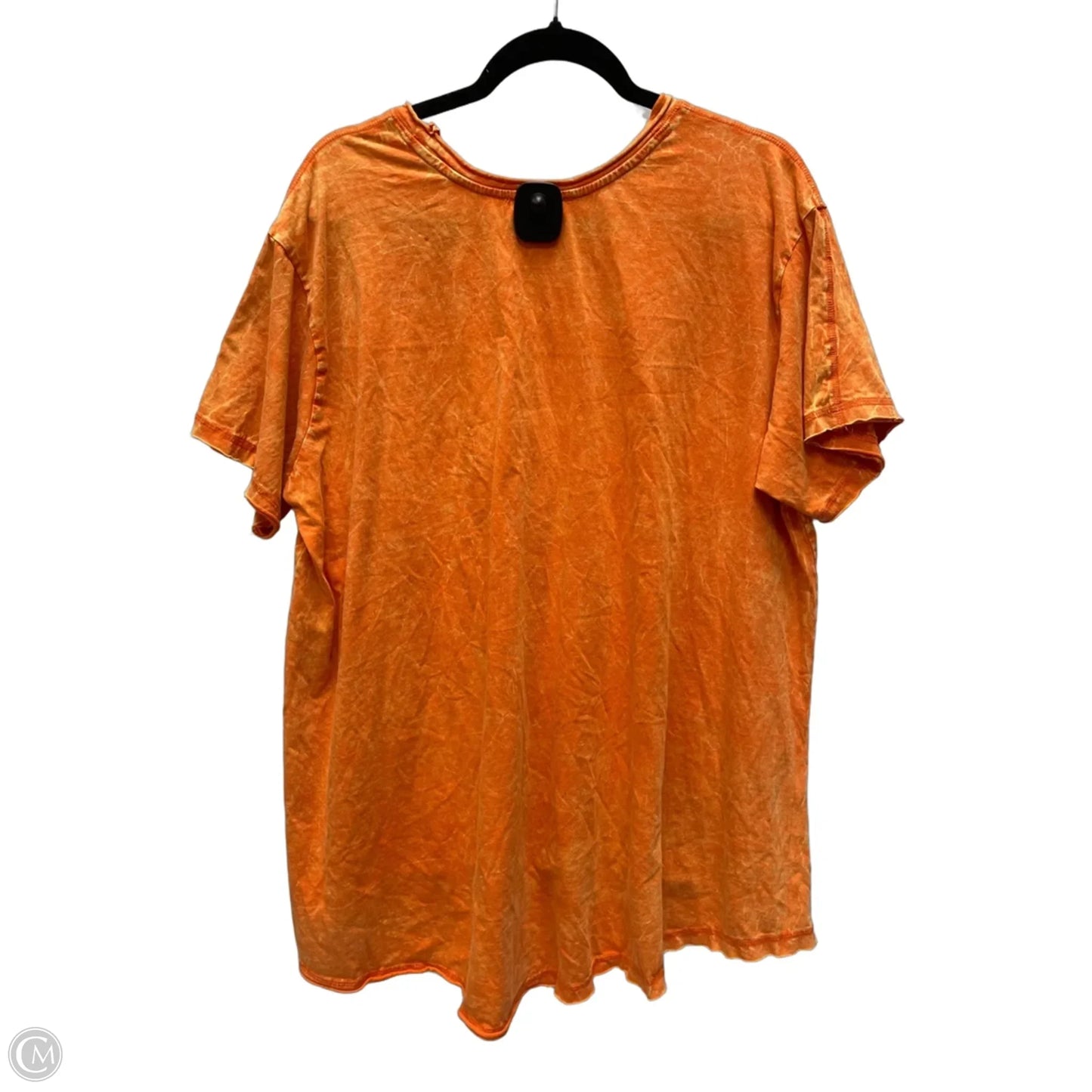 Tunic Short Sleeve By Zenana In Orange, Size: L