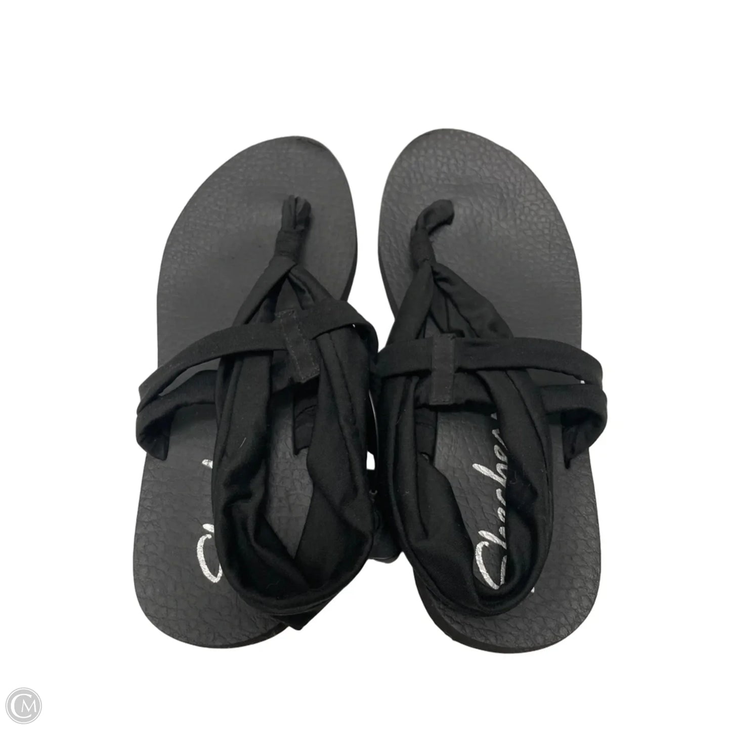 Sandals Flip Flops By Skechers In Black, Size: 10