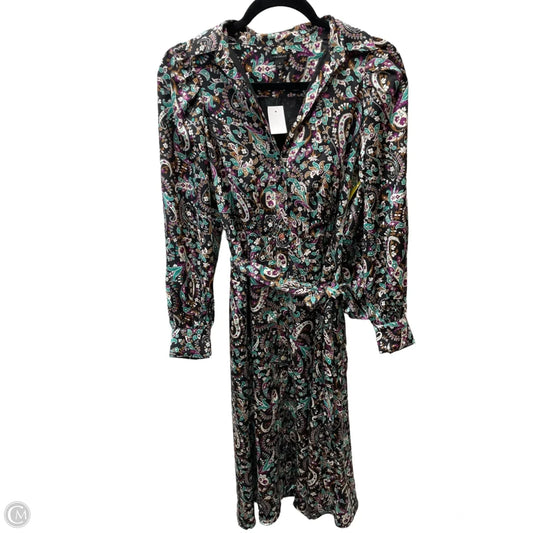 Dress Casual Midi By Ann Taylor In Floral Print, Size: Xs