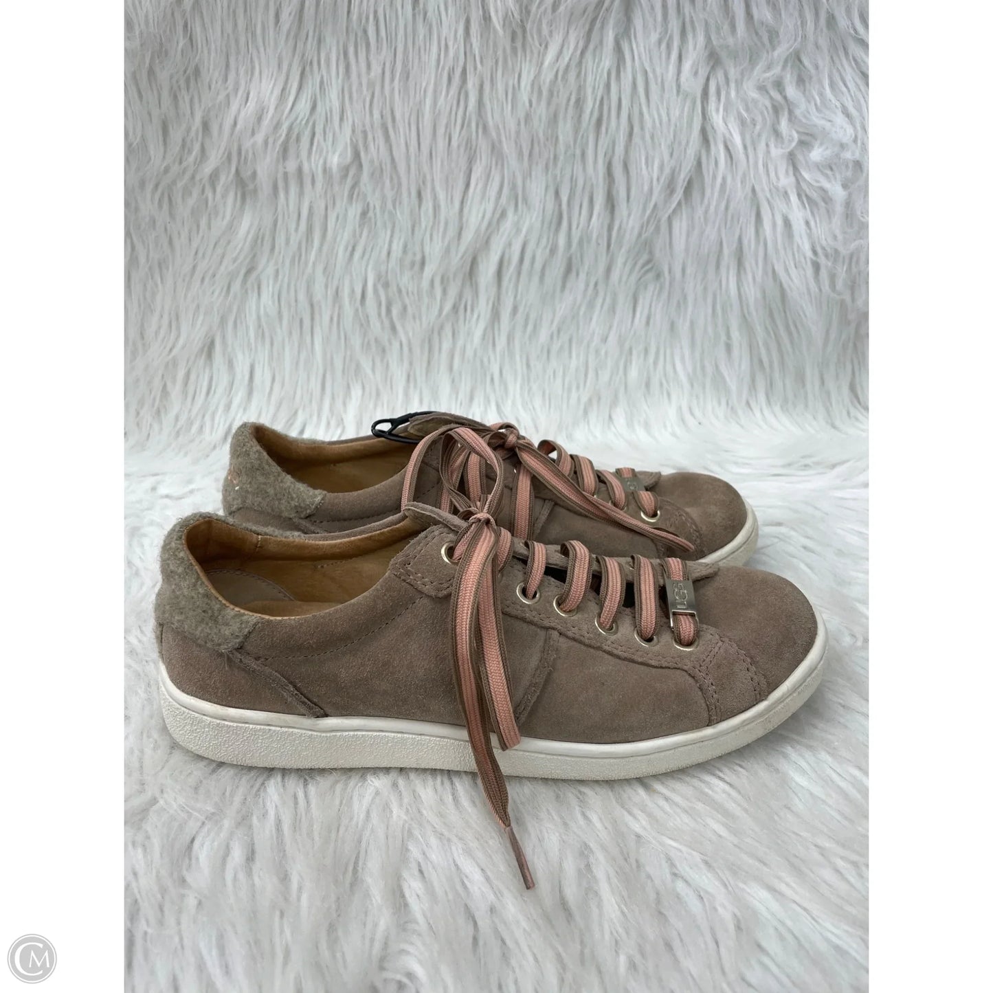 Shoes Designer By Ugg In Pink & Tan, Size: 6