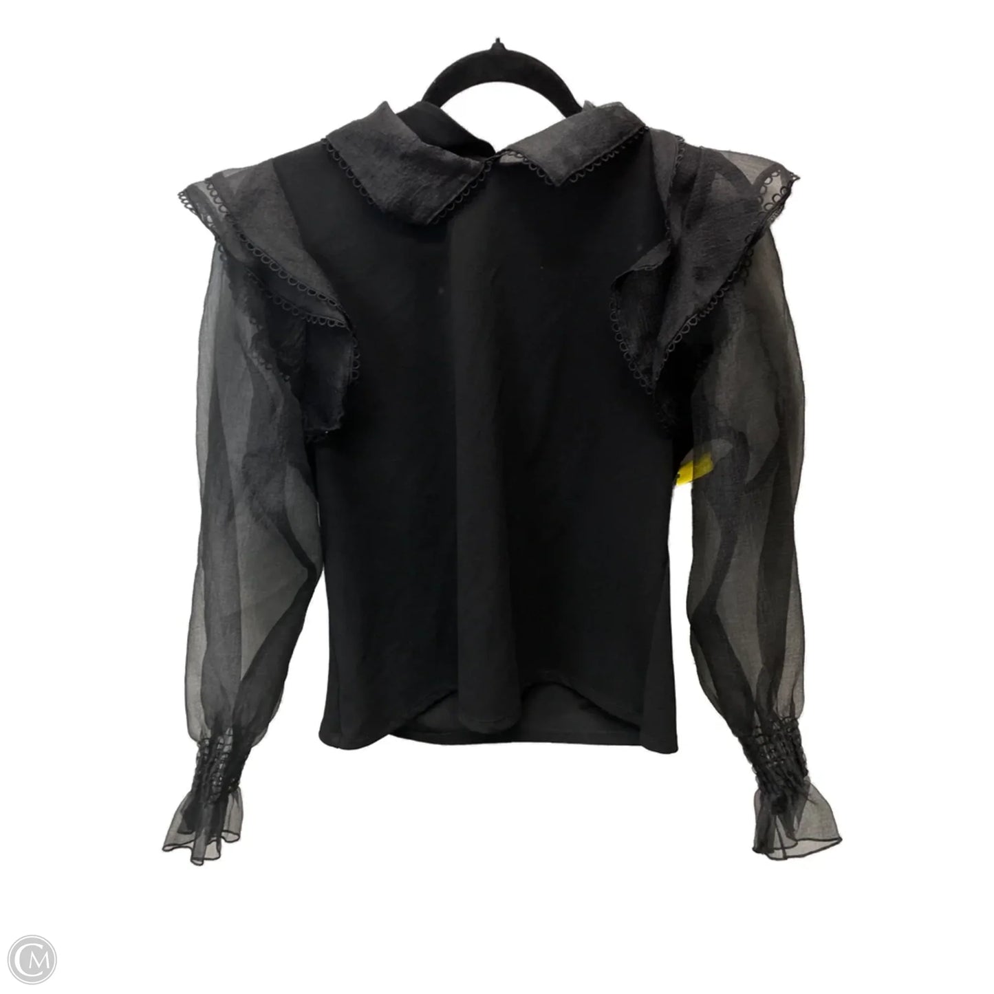Top Long Sleeve By Marc New York In Black, Size: L