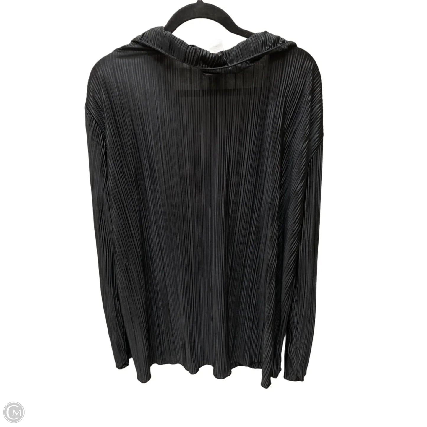 Blouse Long Sleeve By Clothes Mentor In Black, Size: 2x