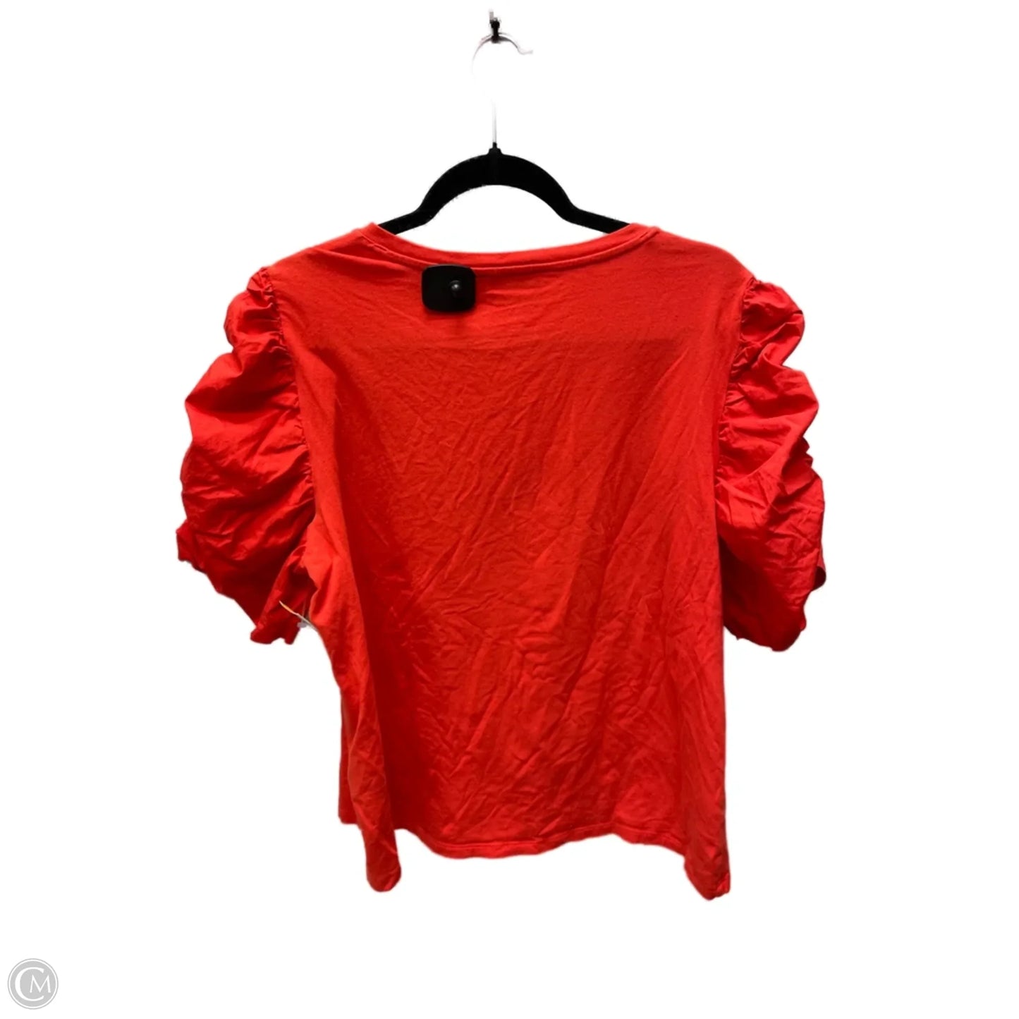 Top Short Sleeve Designer By Karl Lagerfeld In Orange, Size: Xl