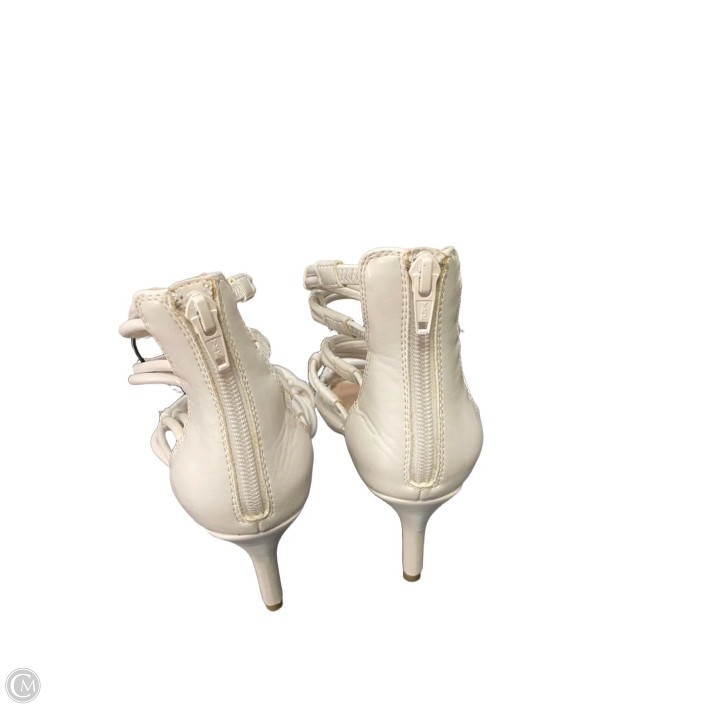 Sandals Heels Stiletto By Bcbg In Cream, Size: 6