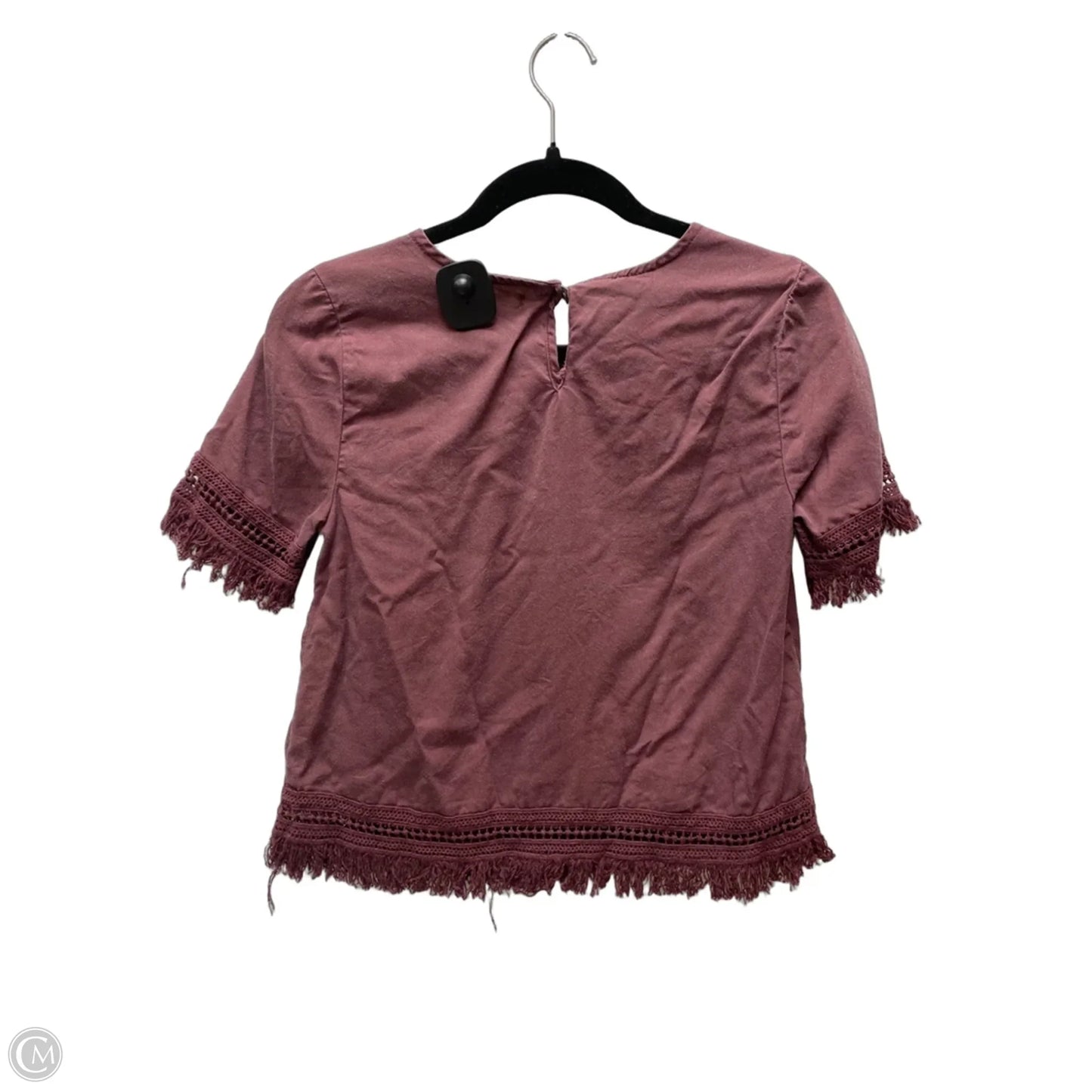 Top Short Sleeve By Mi Ami In Purple, Size: Xs