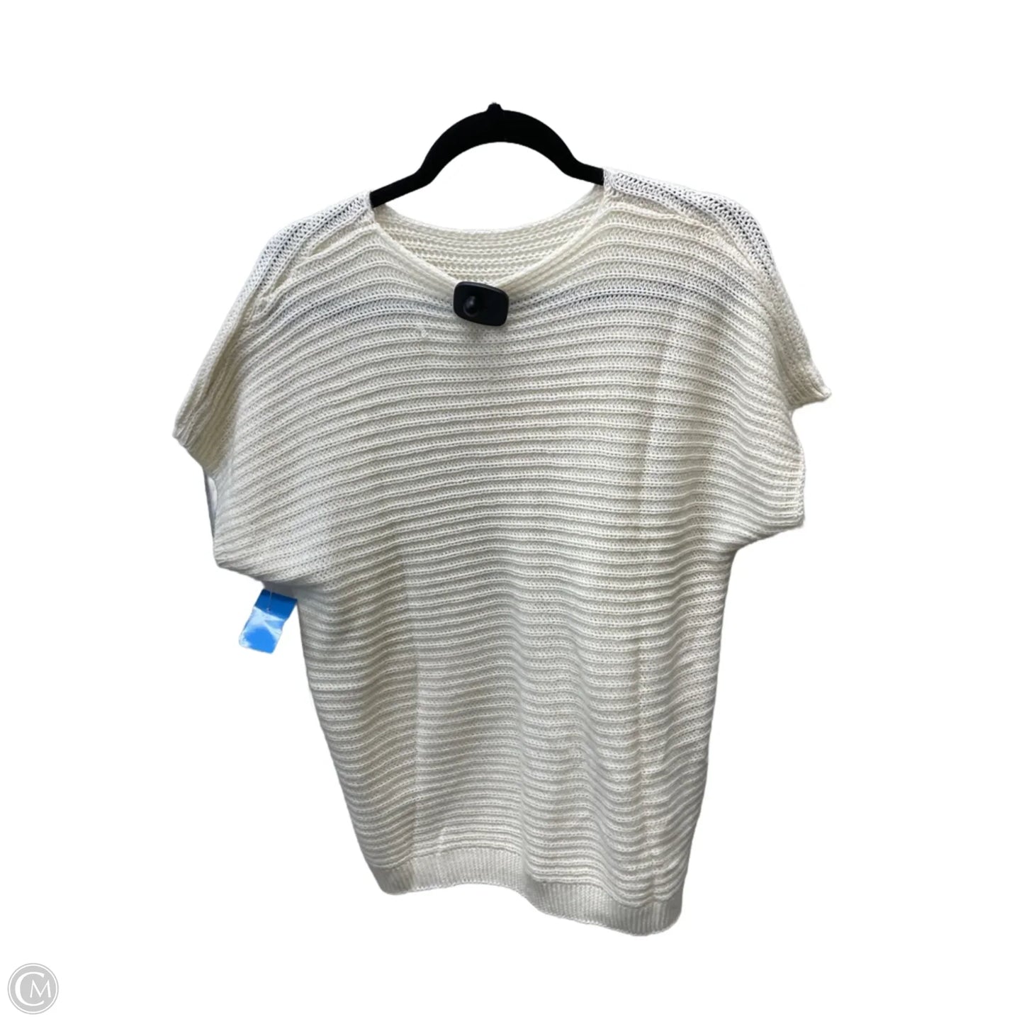 Sweater Short Sleeve By Shein In Cream, Size: L