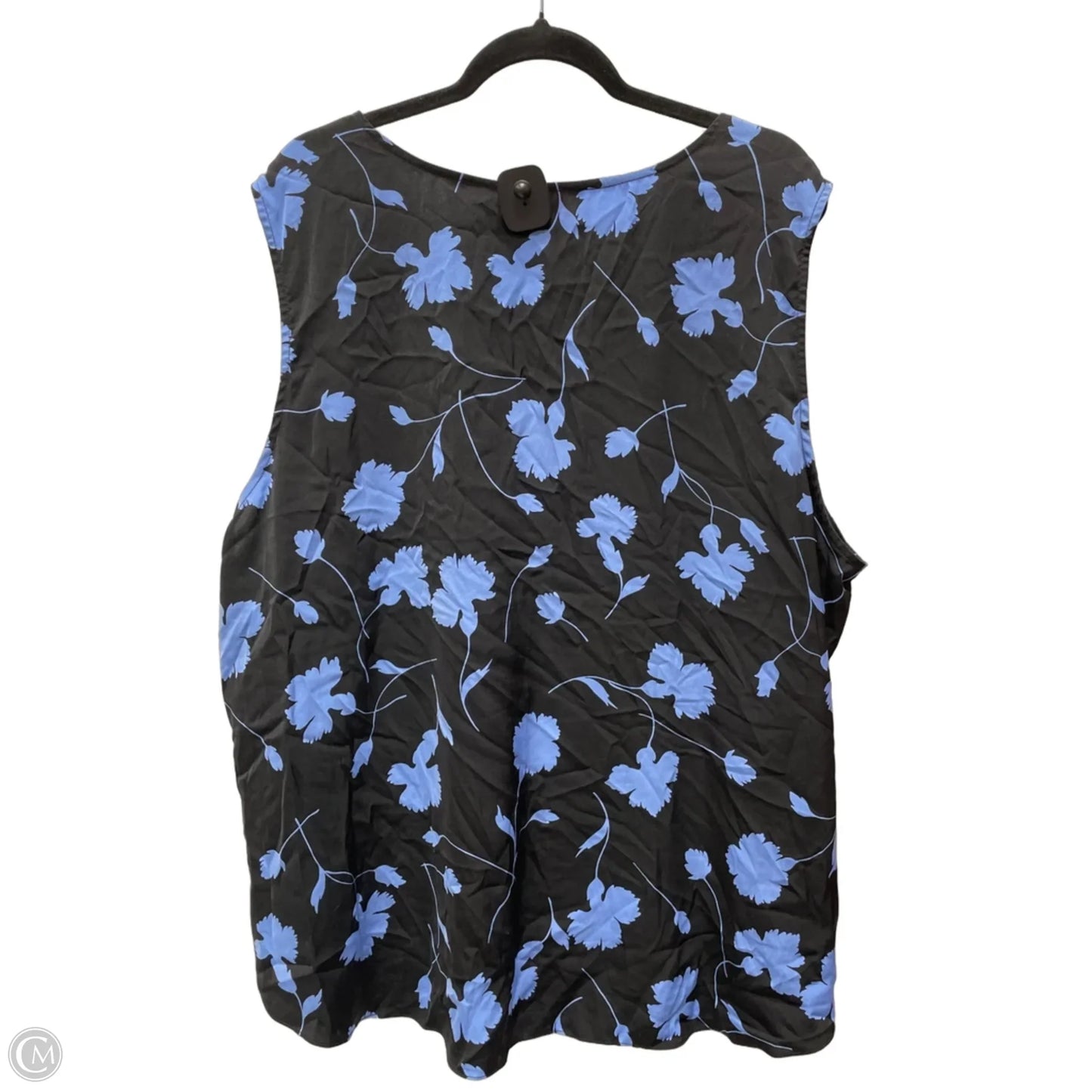 Top Sleeveless By Joe Fresh In Black & Blue, Size: 3x