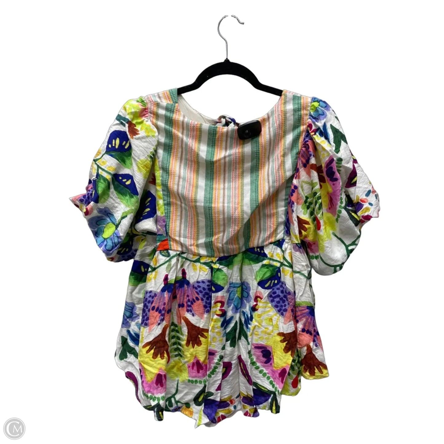 Top Short Sleeve By Clothes Mentor In Floral Print, Size: M