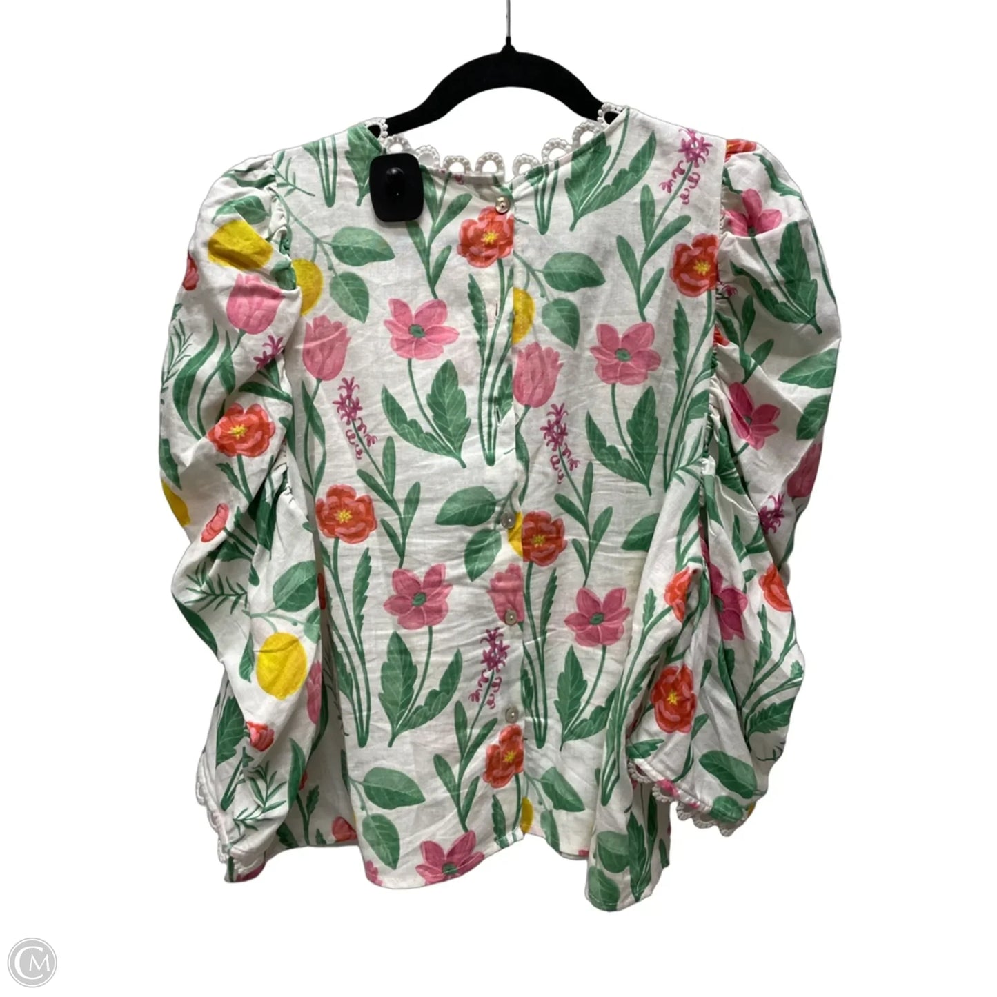 Top Long Sleeve By Rachel Zoe In Floral Print, Size: Xl