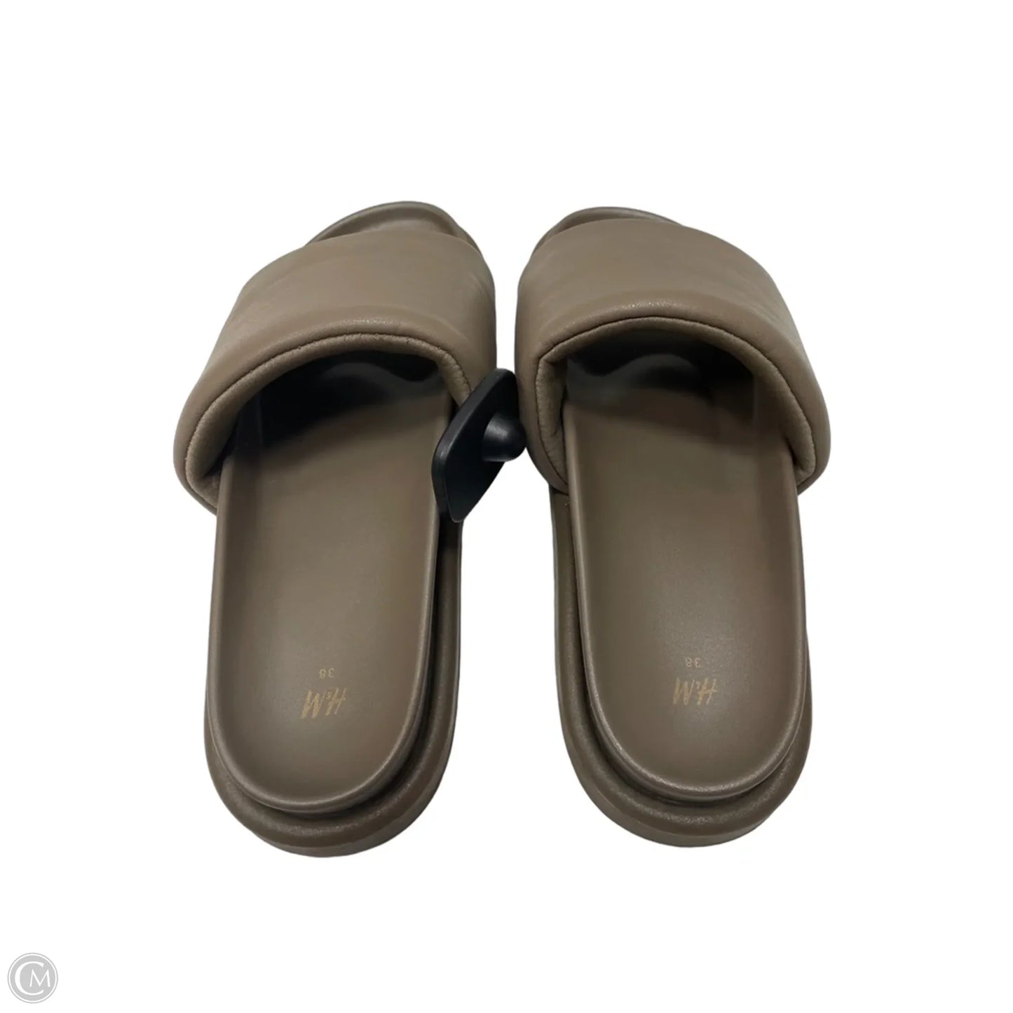 Sandals Flats By H&m In Taupe, Size: 7.5