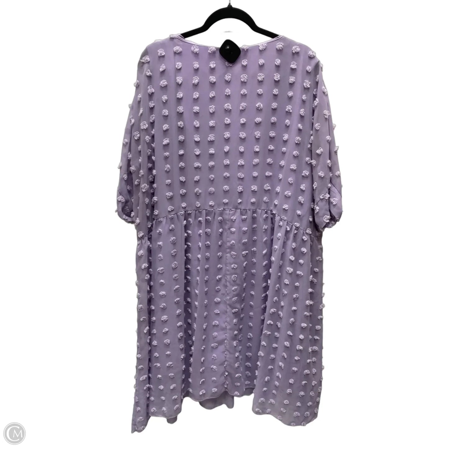 Dress Casual Short By Clothes Mentor In Purple, Size: 4x