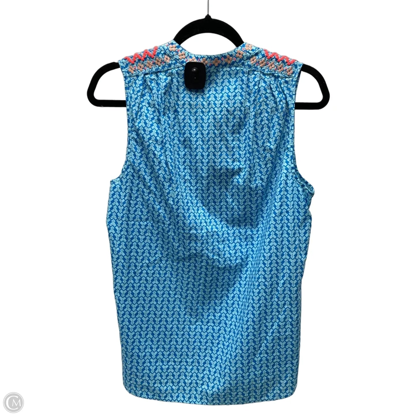 Top Sleeveless By J. Crew In Geometric Pattern, Size: M