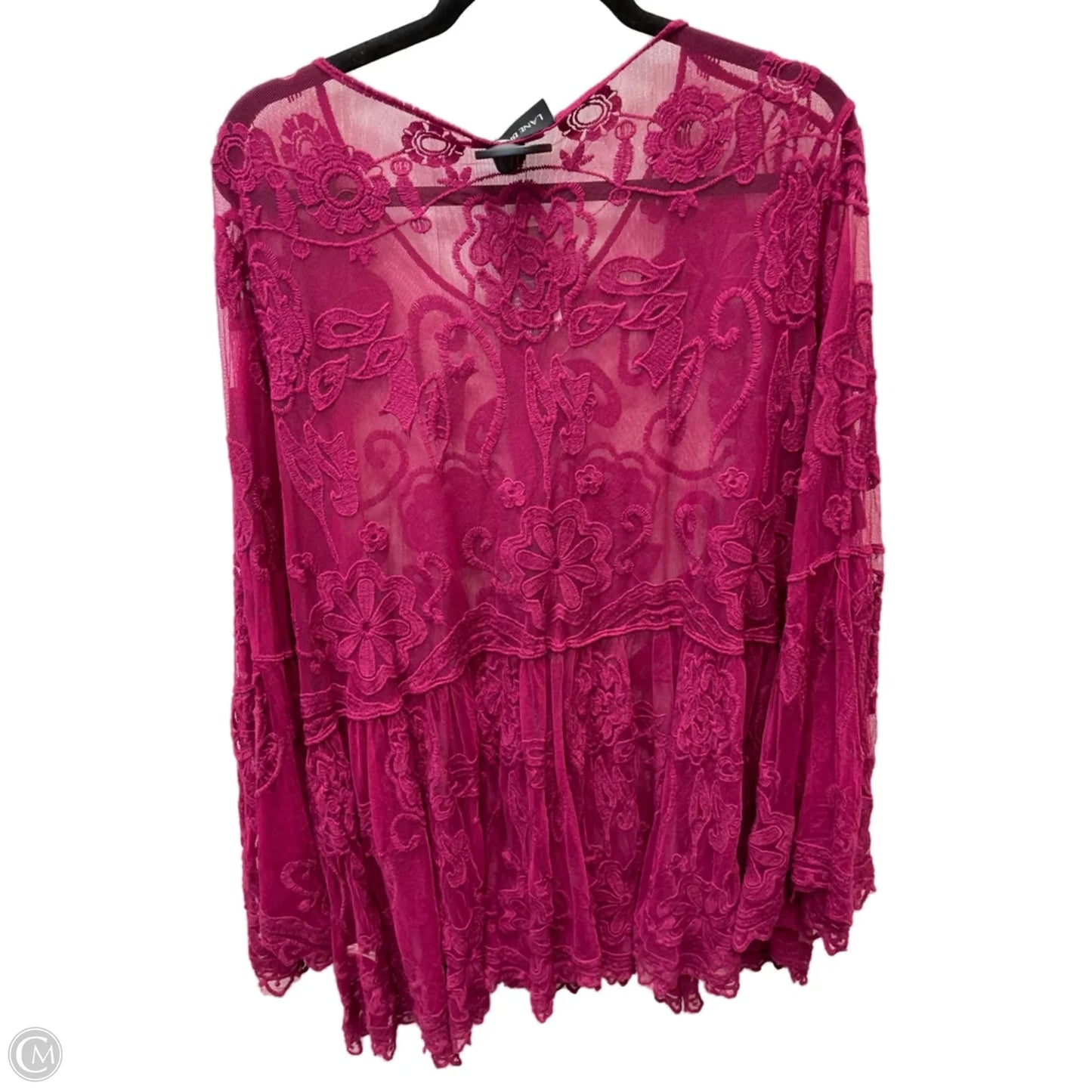 Tunic Long Sleeve By Lane Bryant In Purple, Size: 3x