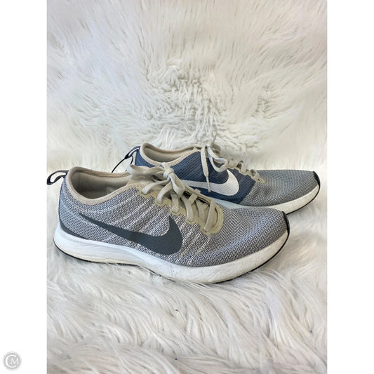 Shoes Athletic By Nike In Grey & White, Size: 9