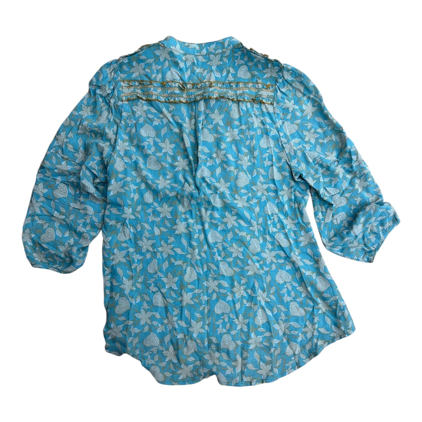 Top 3/4 Sleeve By Matilda Jane In Aqua, Size:M