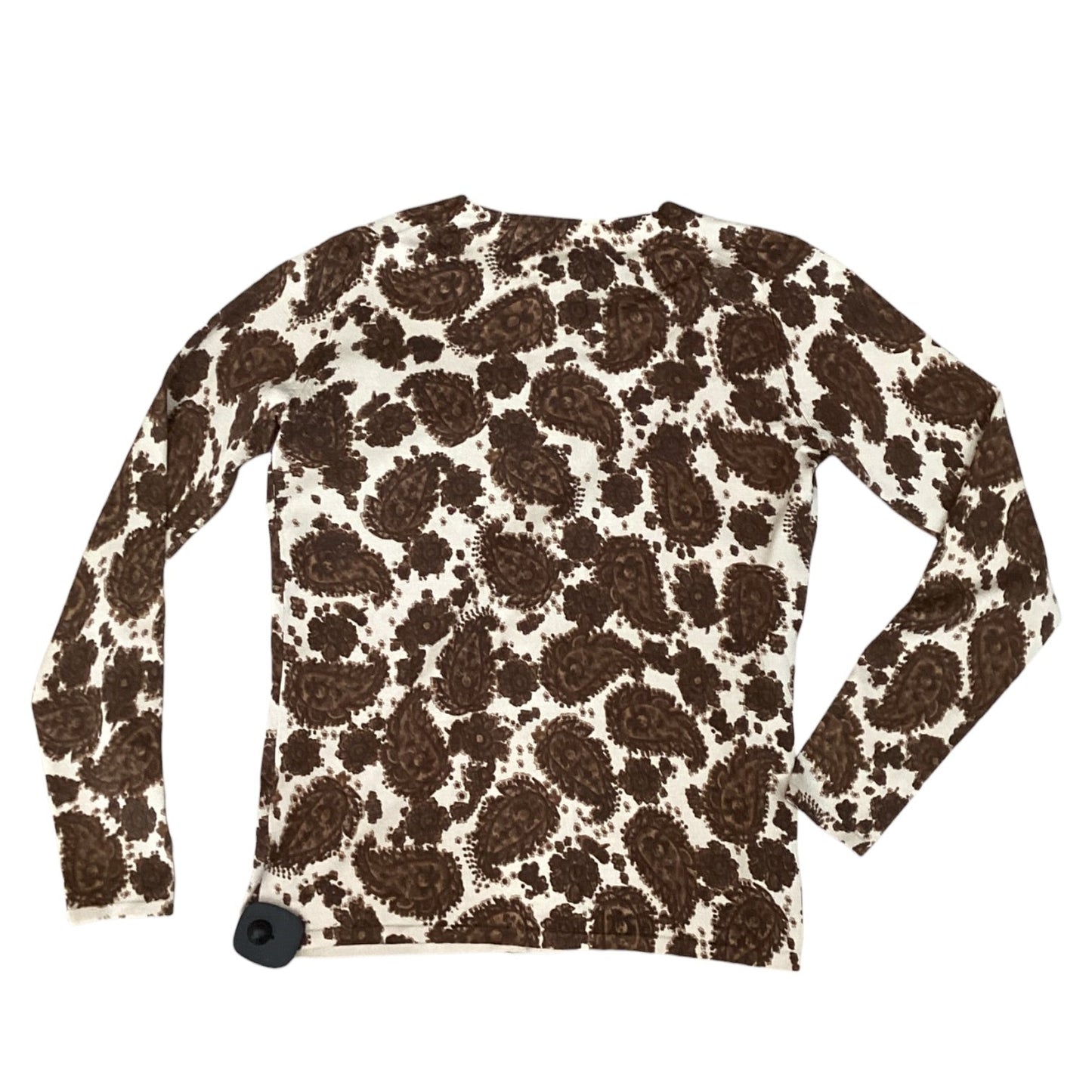Cardigan Designer By Neiman Marcus In Brown, Size:S
