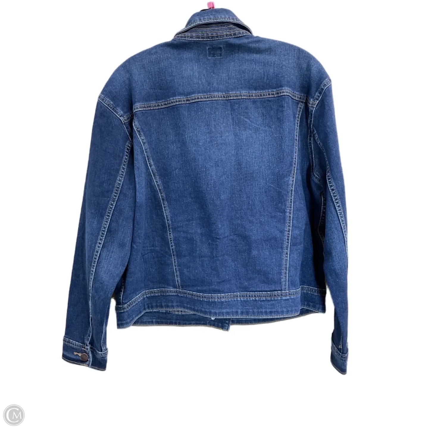 Jacket Denim By Lee In Blue Denim, Size: M
