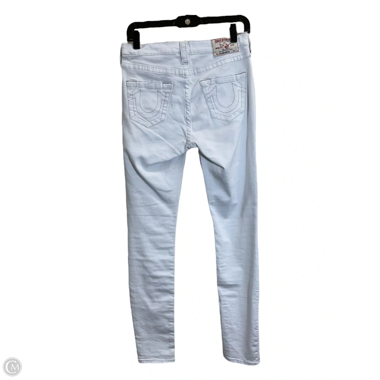 Jeans Skinny By True Religion In White Denim, Size: 4
