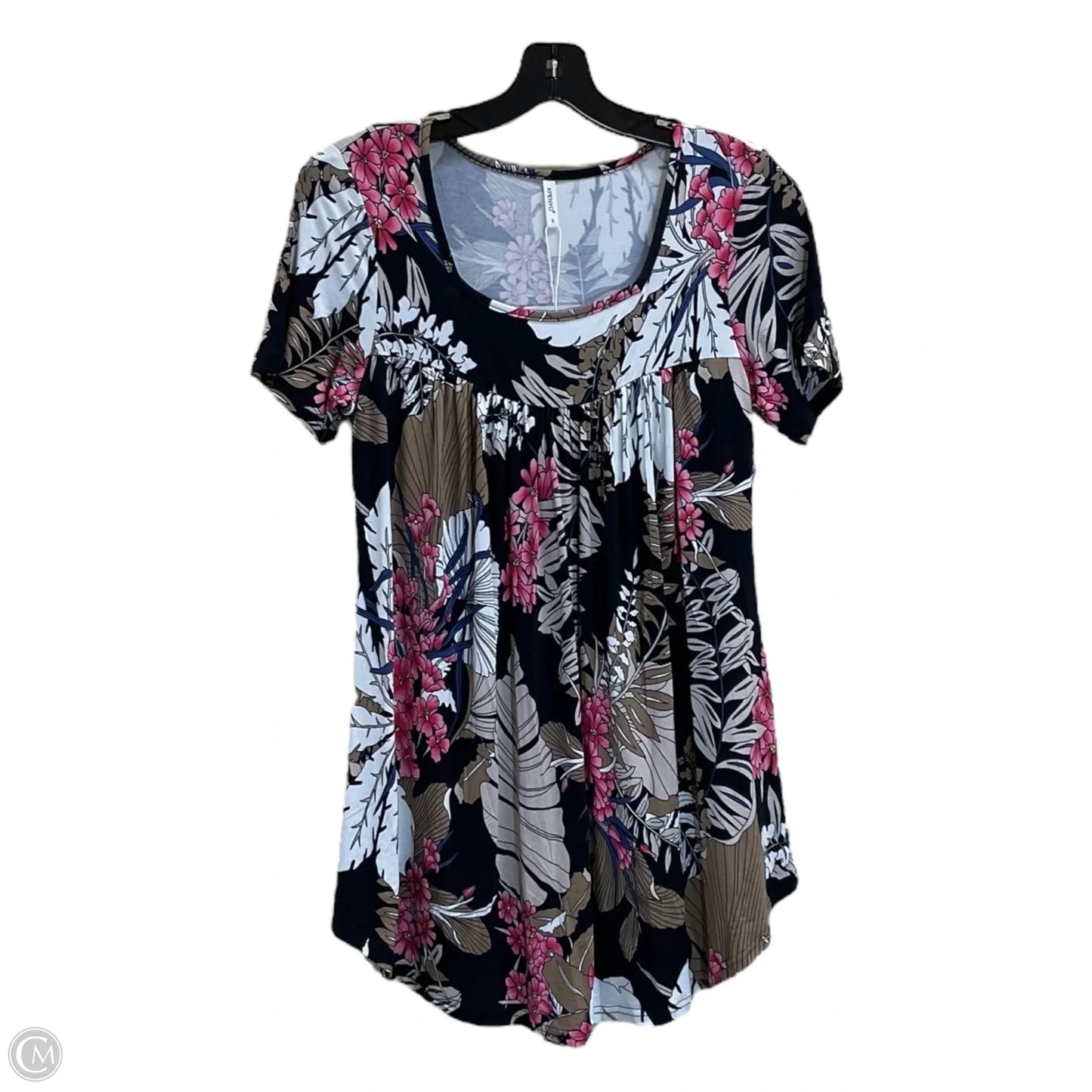 Top Short Sleeve By Clothes Mentor In Navy, Size: S