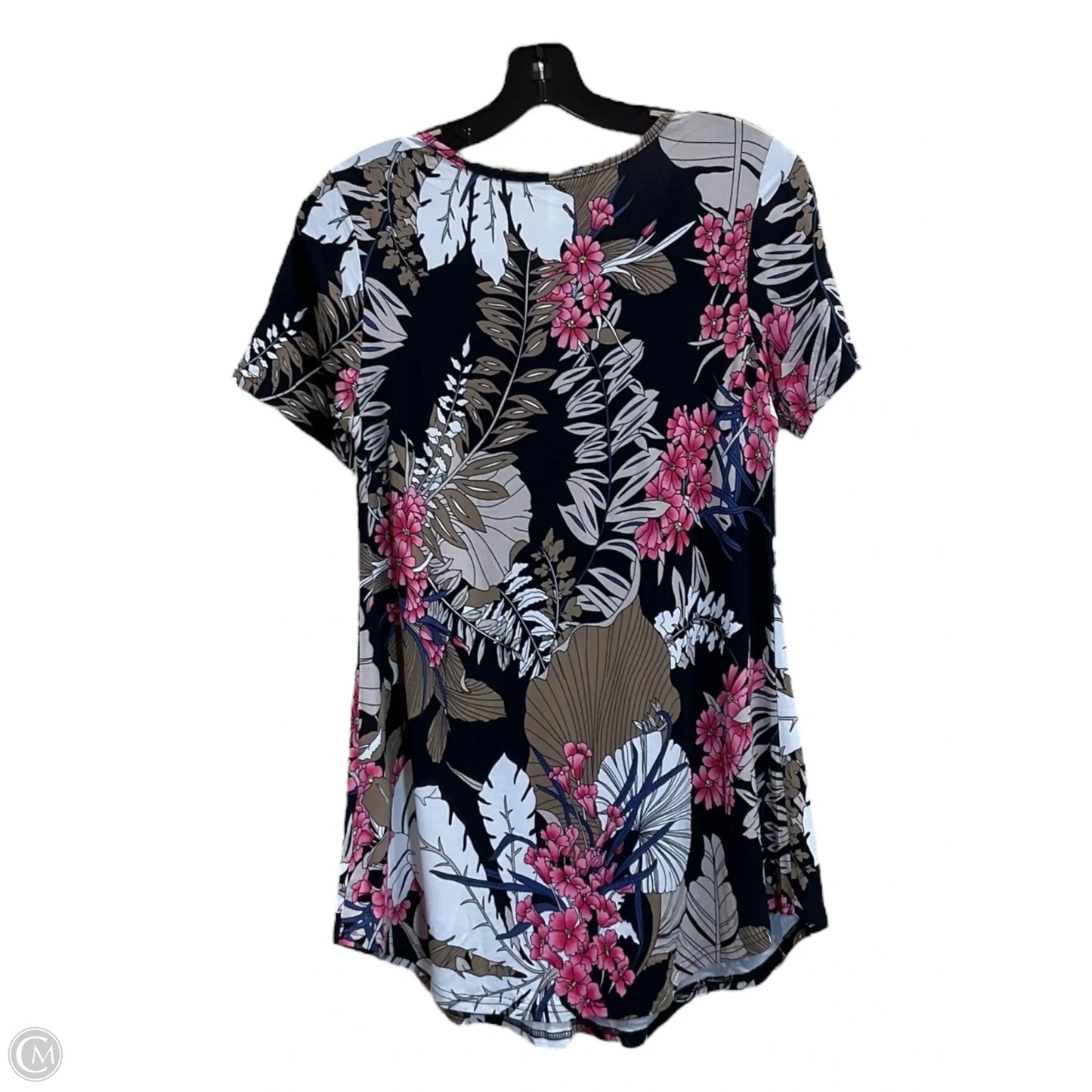 Top Short Sleeve By Clothes Mentor In Navy, Size: S