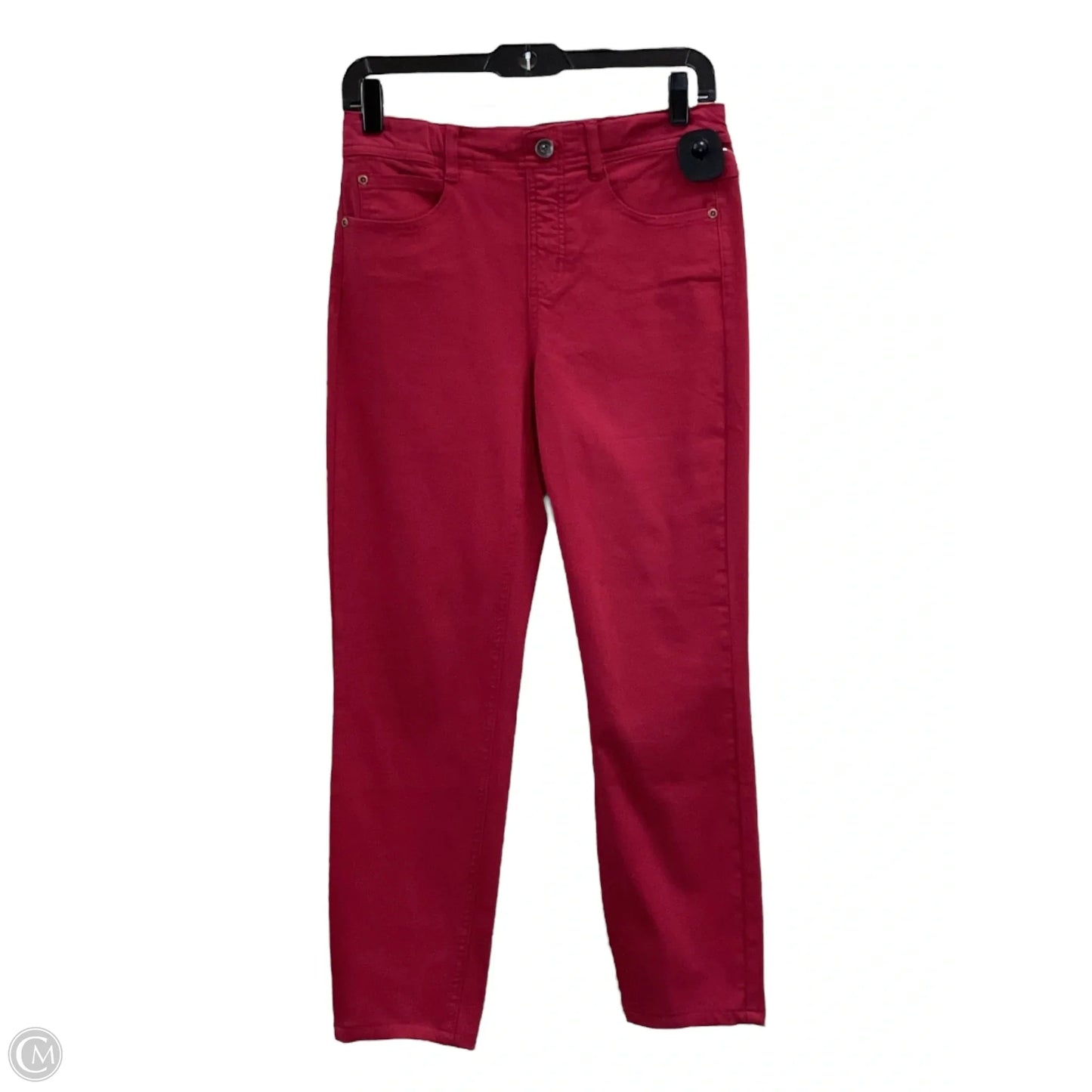 Jeans Straight By Tribal In Red Denim, Size: 4