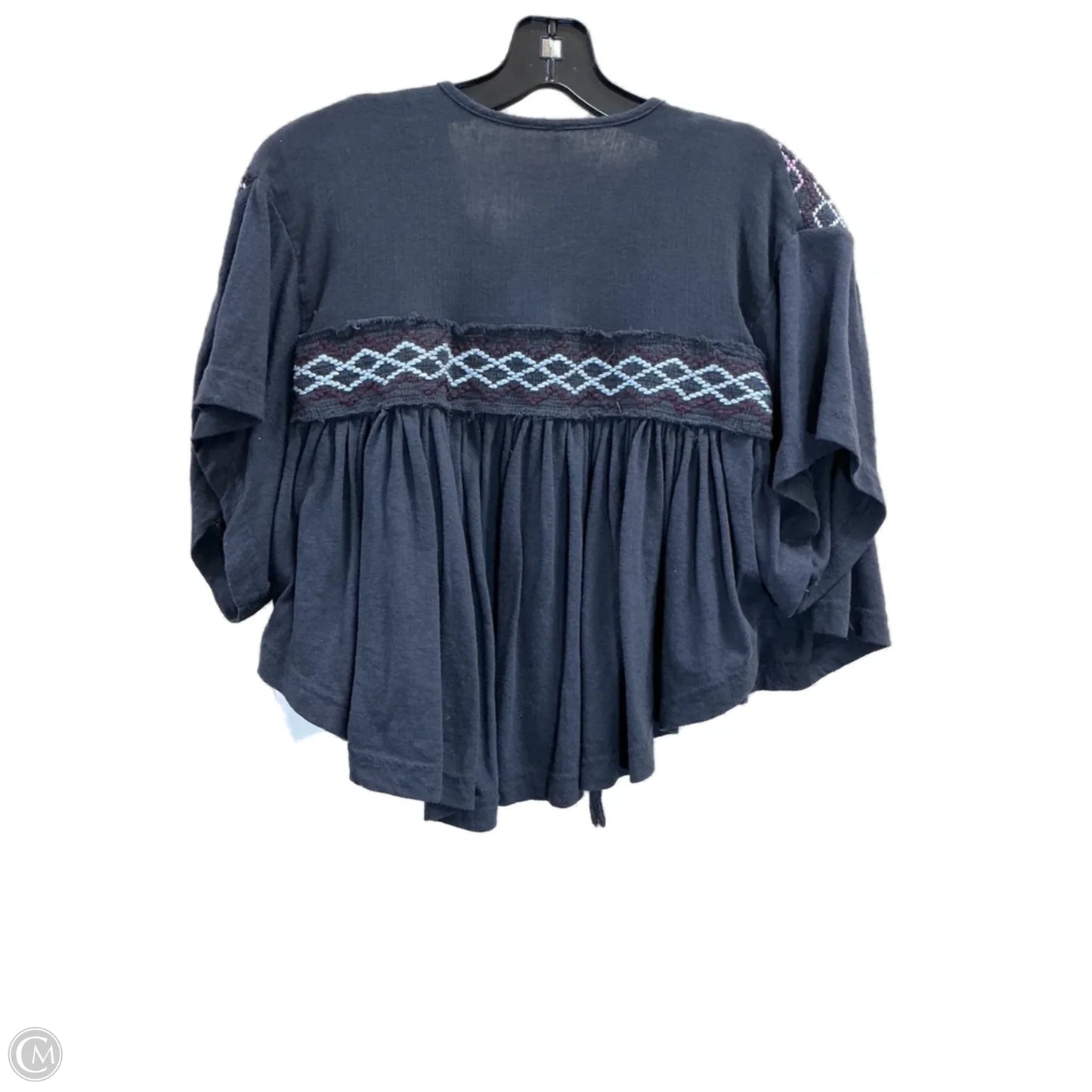 Top Short Sleeve By Free People In Grey, Size: Xs