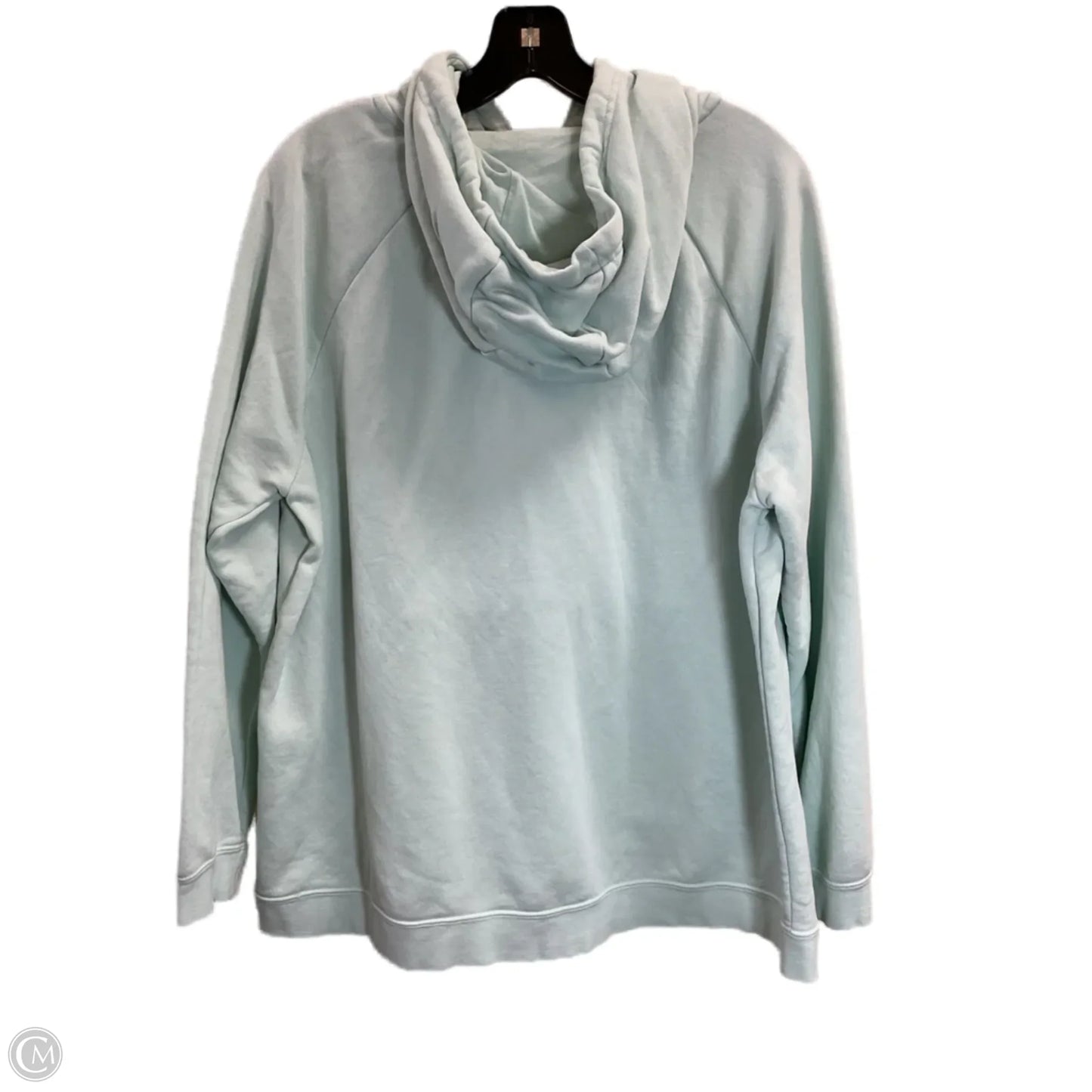 Sweatshirt Hoodie By Nike In Green, Size: 1x