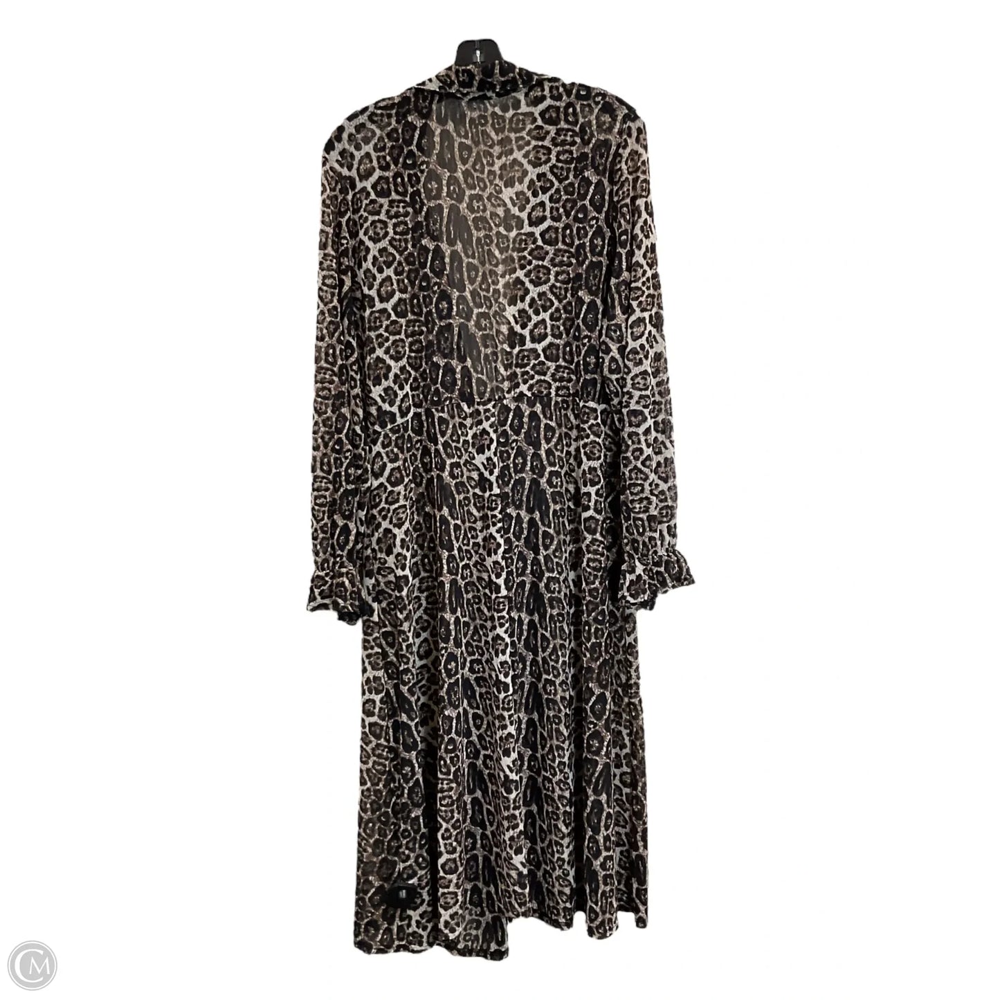 Cardigan By Siren Lily In Animal Print, Size: 3x