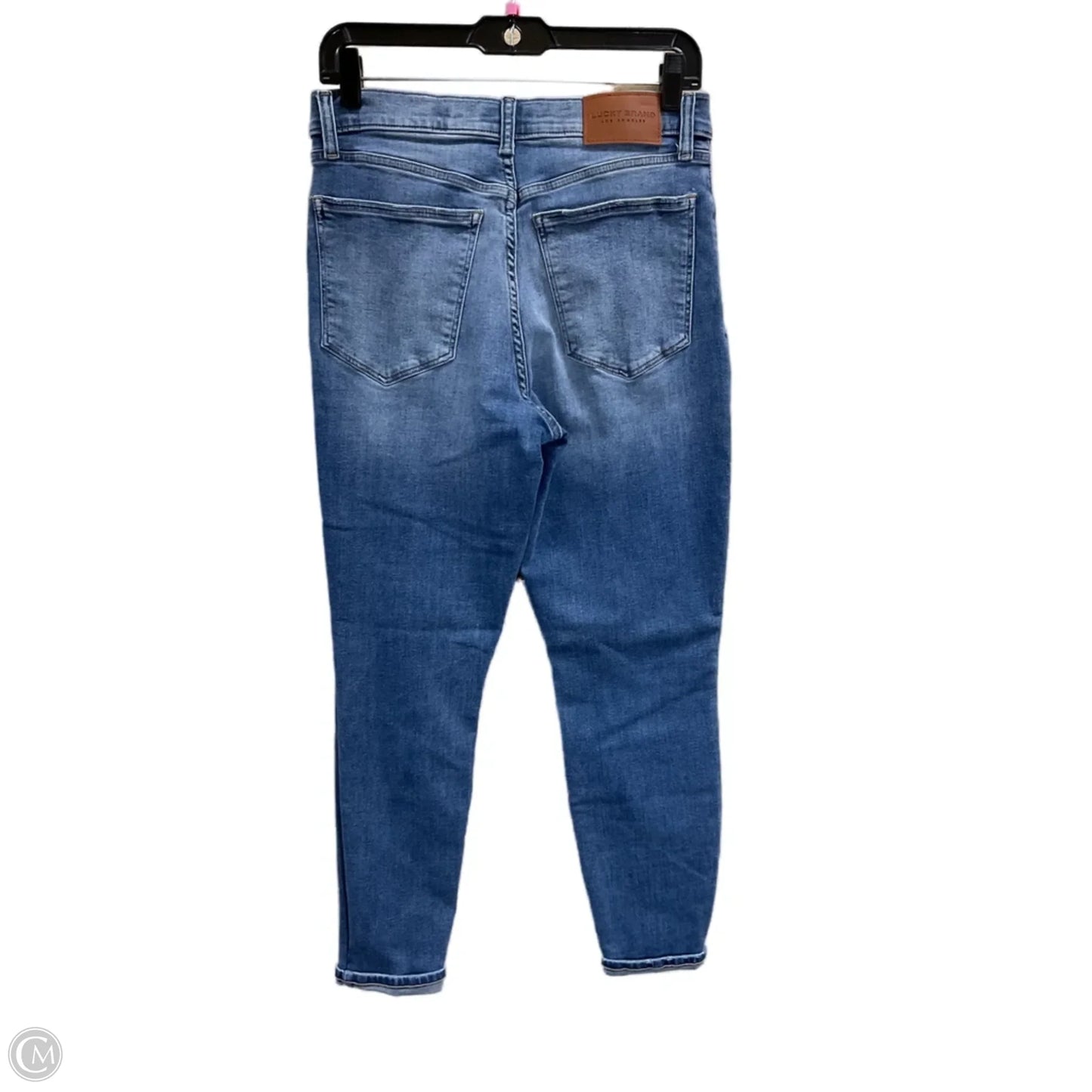 Jeans Skinny By Lucky Brand In Blue Denim, Size: 12