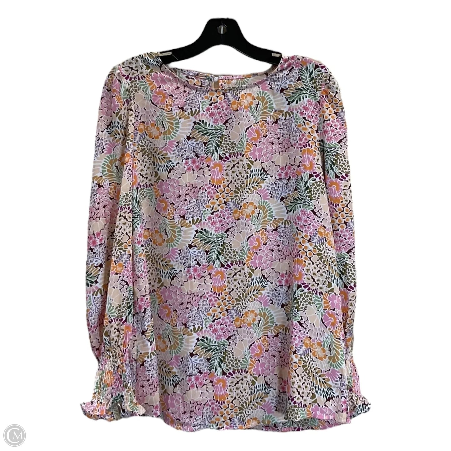 Top Long Sleeve By Clothes Mentor In Floral Print, Size: M