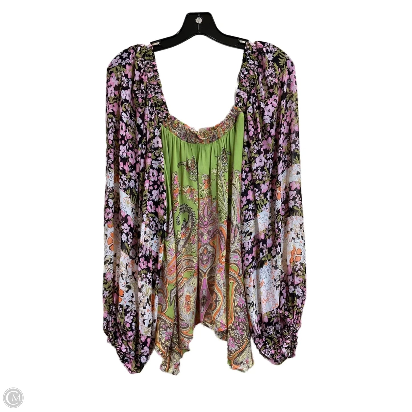 Top Long Sleeve By Free People In Multi-colored, Size: M