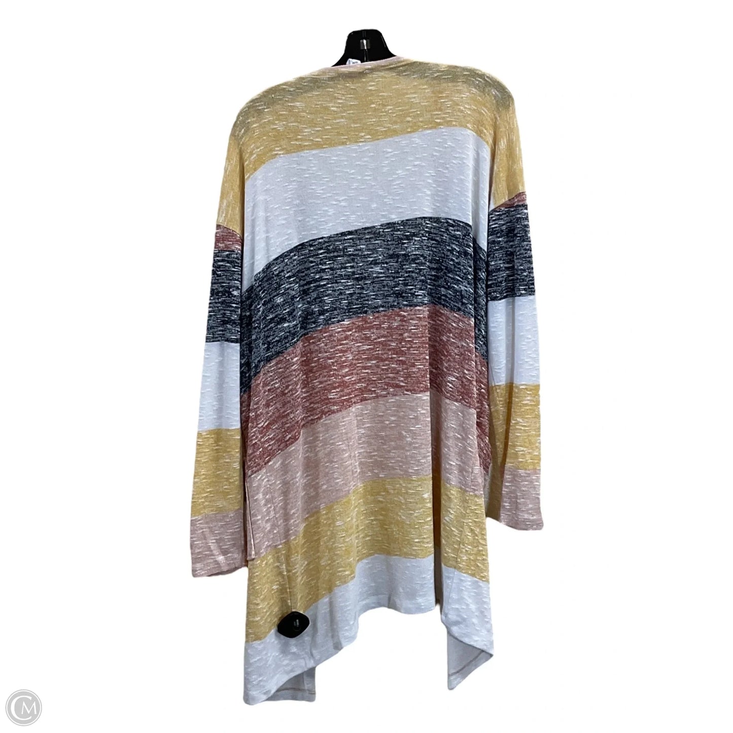 Sweater Cardigan By Tribal In Multi-colored, Size: M