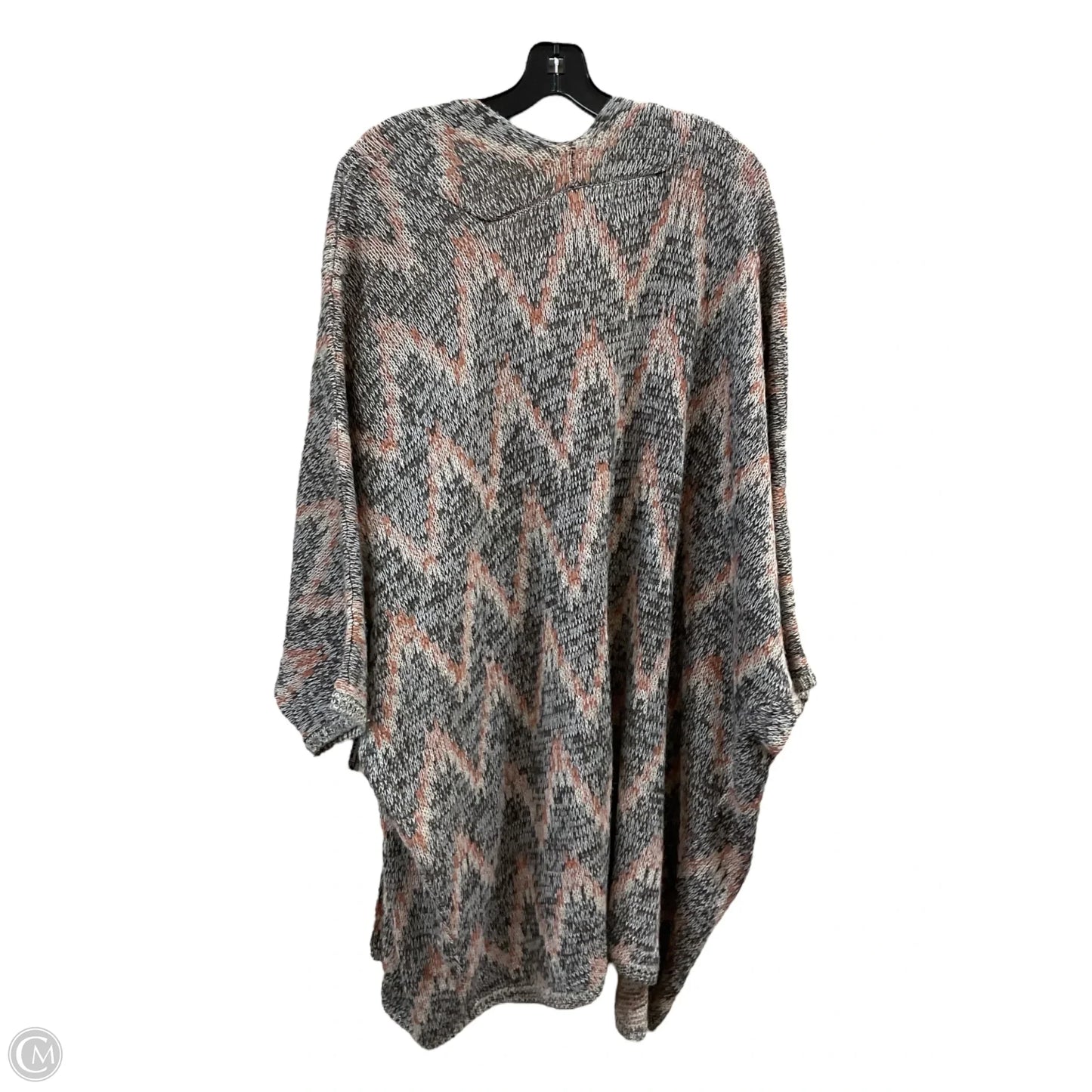 Sweater Cardigan By Ariat In Green & Orange, Size: M