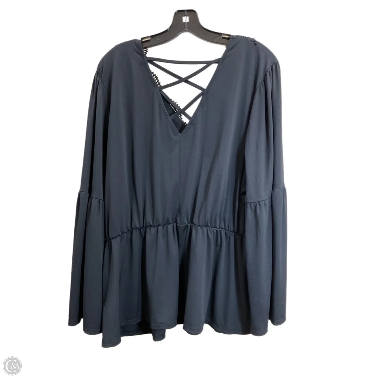 Top Long Sleeve By Maurices In Black, Size: 1x