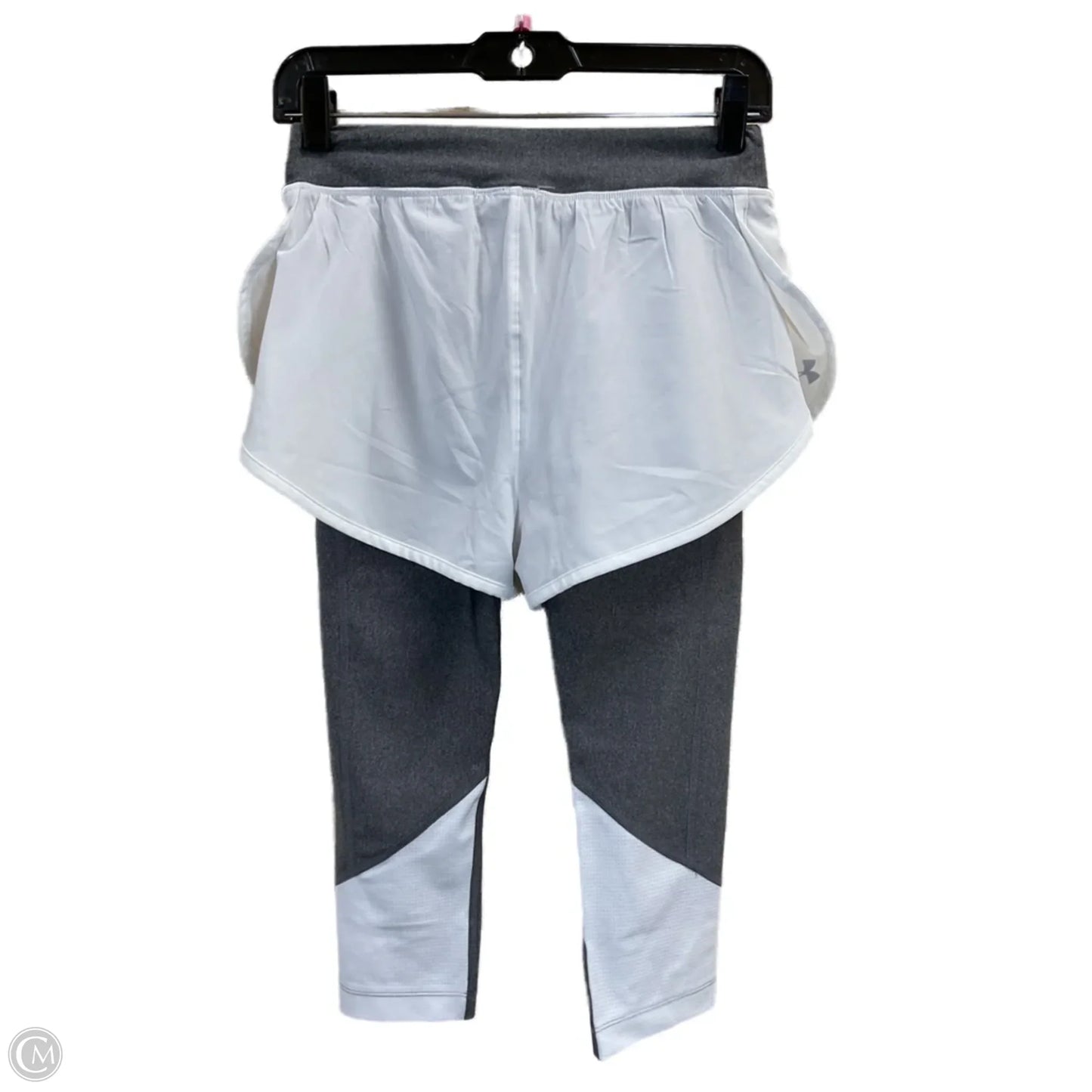 Athletic Leggings Capris By Under Armour In Grey, Size: S