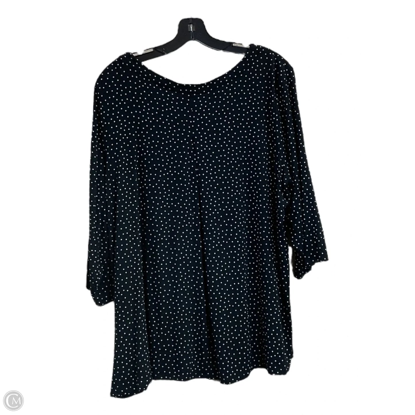 Top 3/4 Sleeve By J. Jill In Polkadot Pattern, Size: Xl