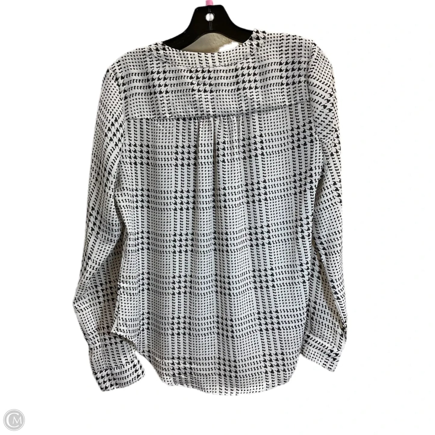 Top Long Sleeve By 41 Hawthorn In Black & White, Size: M