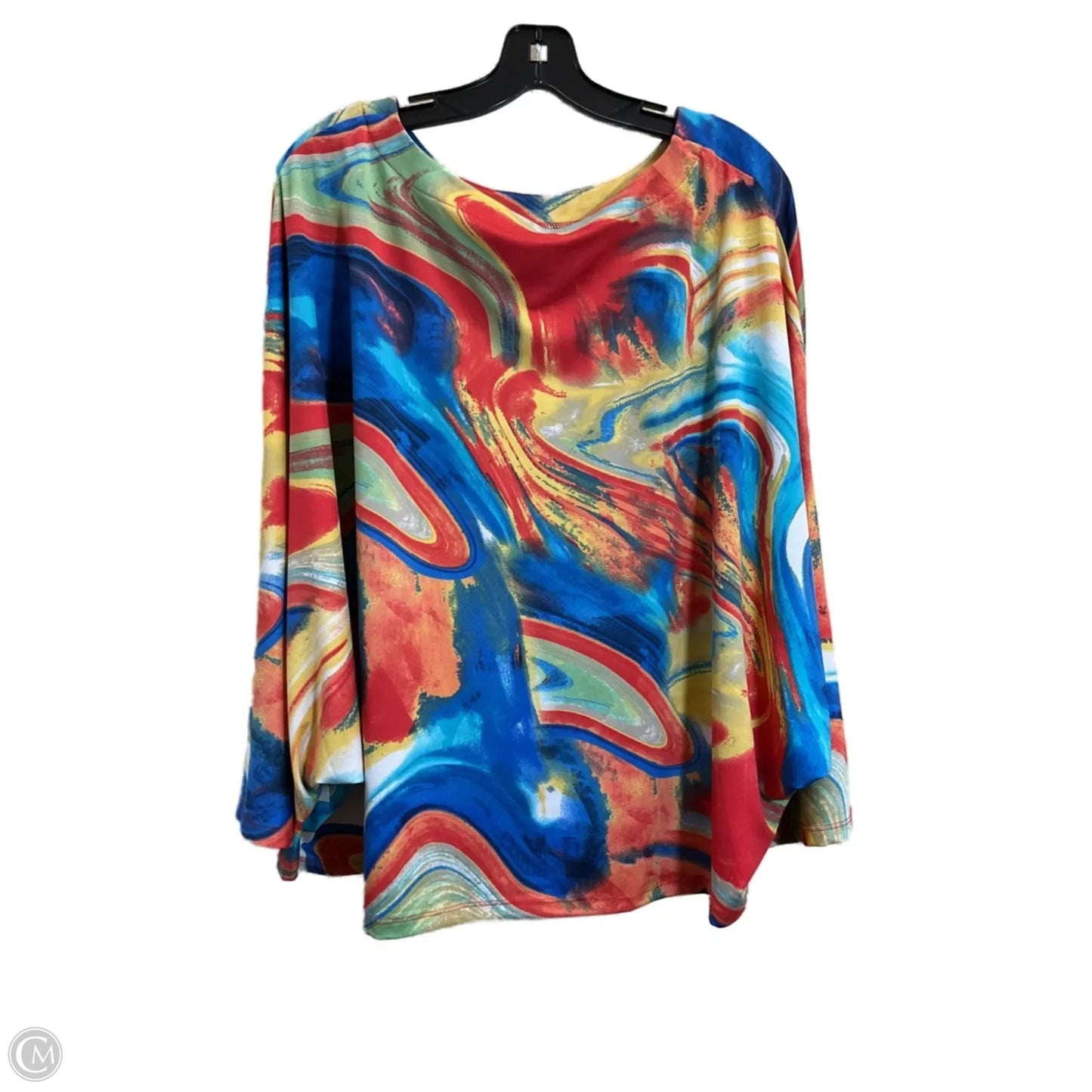 Top Long Sleeve By Pure Energy In Multi-colored, Size: Xl