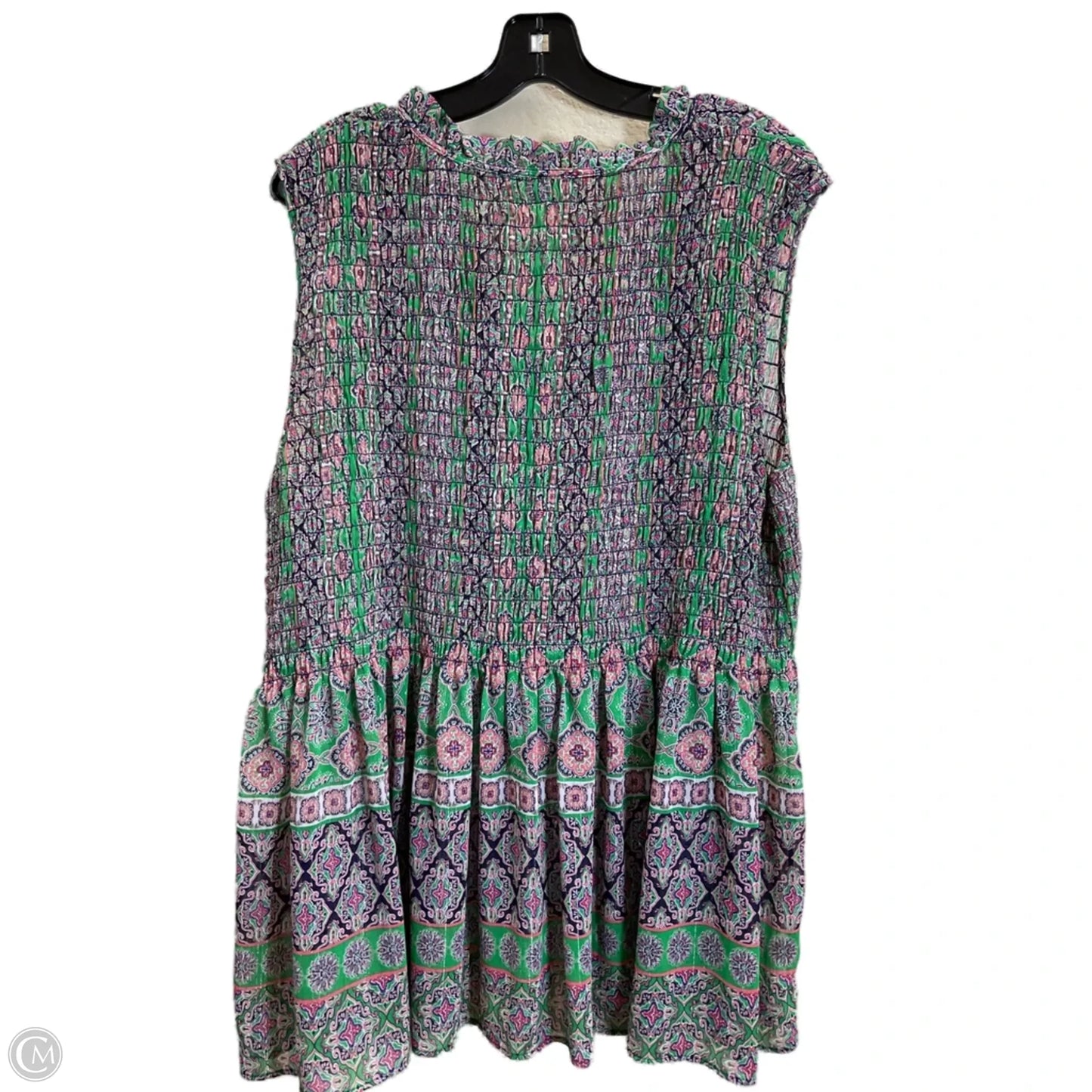 Tunic Sleeveless By Rose And Olive In Green, Size: 2x