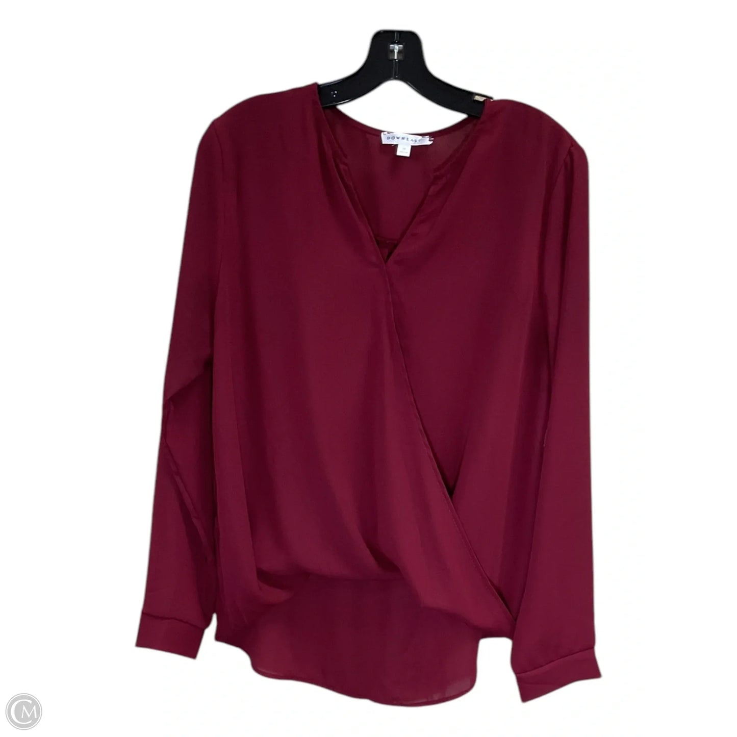 Top Long Sleeve By Downeast In Red, Size: M