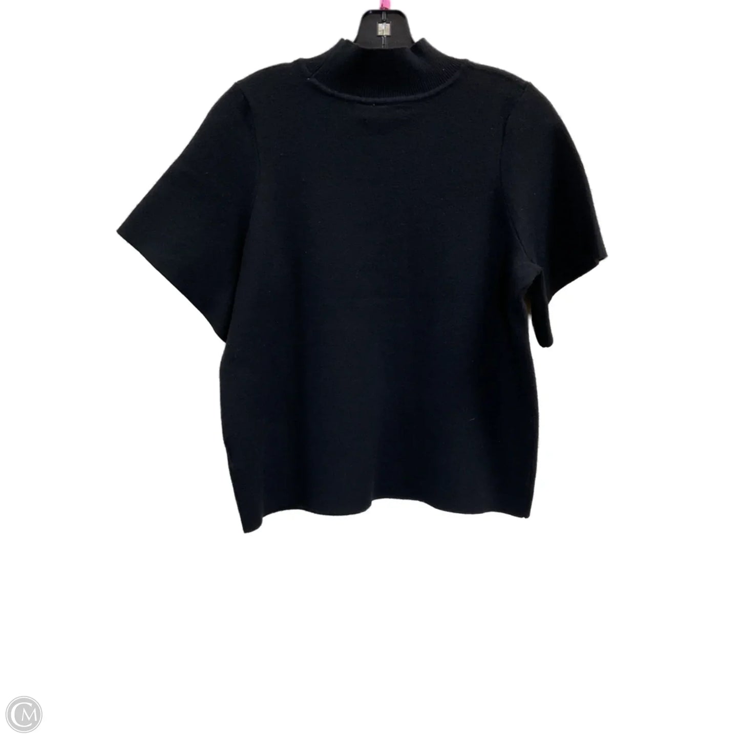 Sweater Short Sleeve By Moth In Black, Size: S
