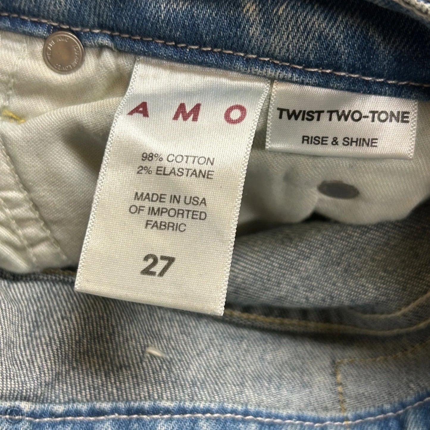 Jeans Skinny By Amo In Blue Denim, Size: 4