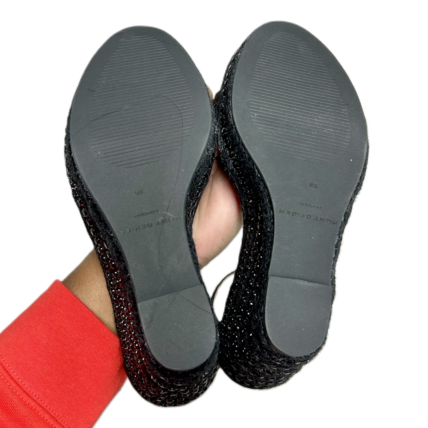 Sandals Designer By Kurt Geiger In Black, Size: 5.5