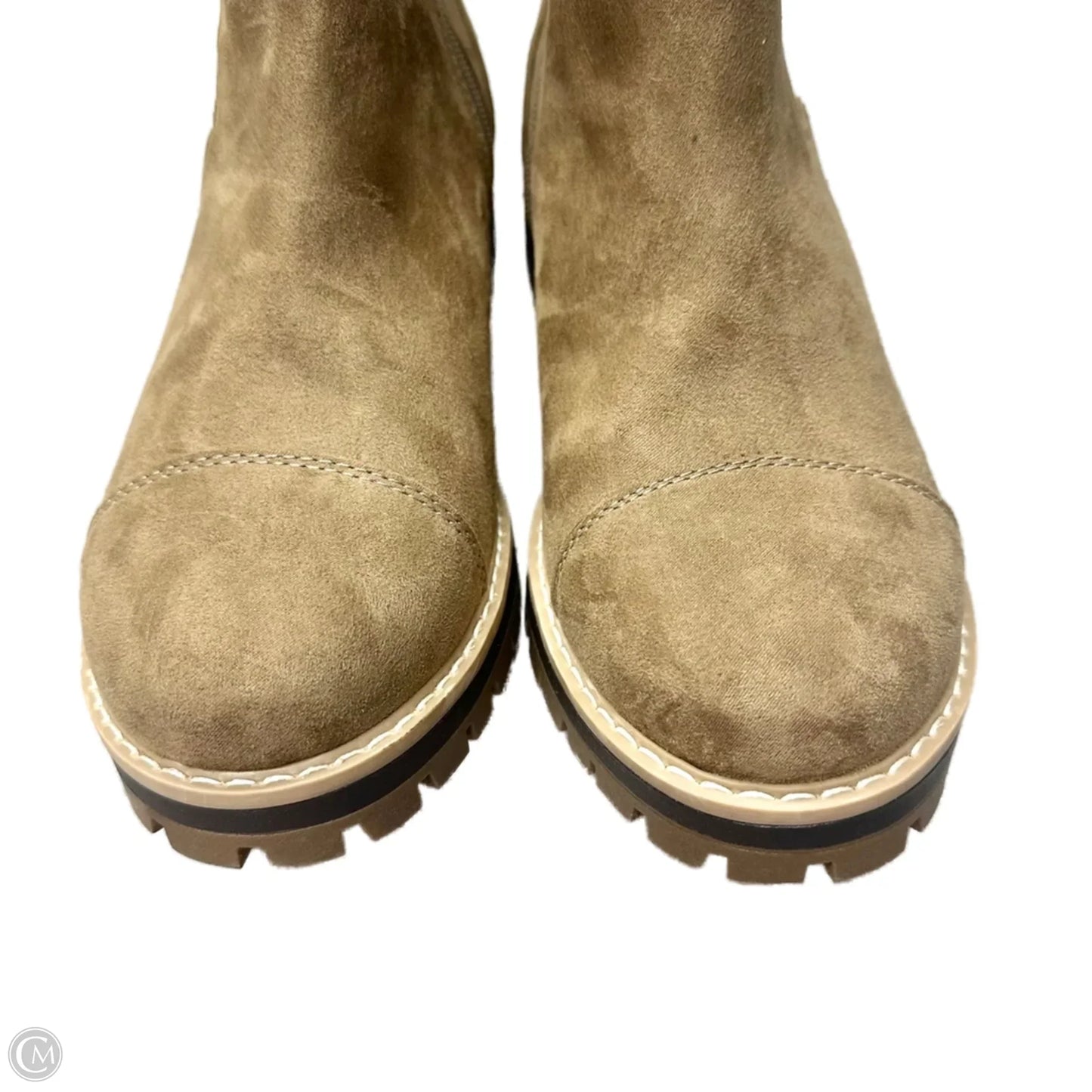 Boots Ankle Heels By Time And Tru In Tan, Size: 9