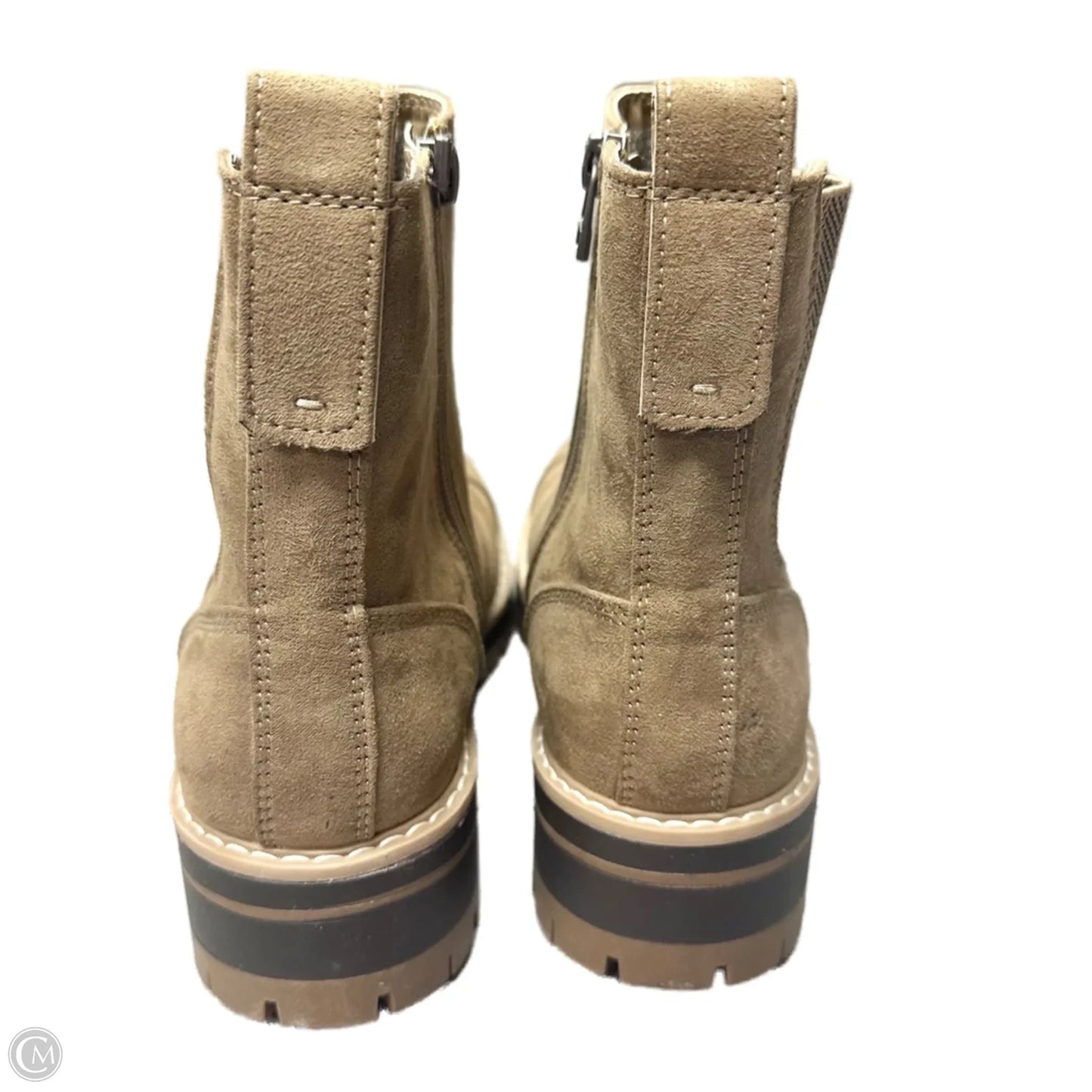 Boots Ankle Heels By Time And Tru In Tan, Size: 9