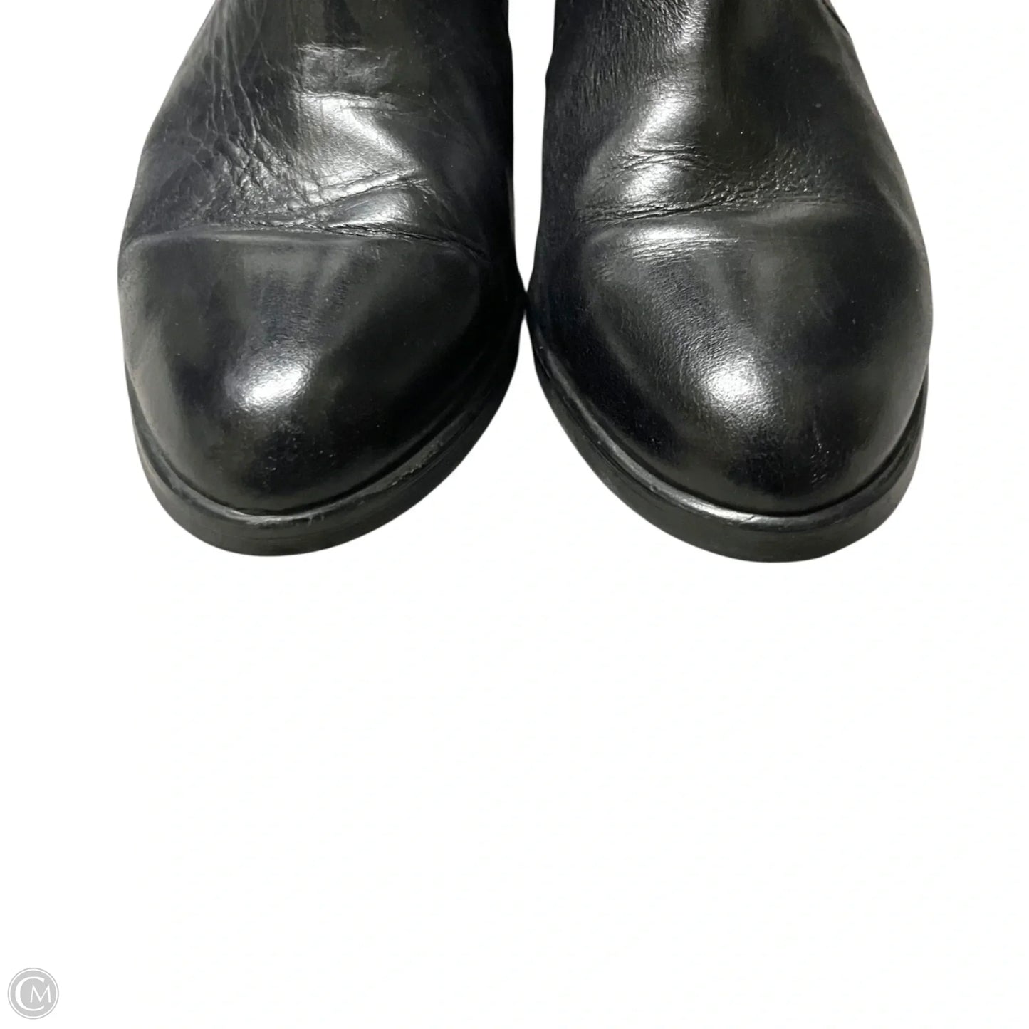 Boots Ankle Heels By Kanna In Black & Tan, Size: 8.5