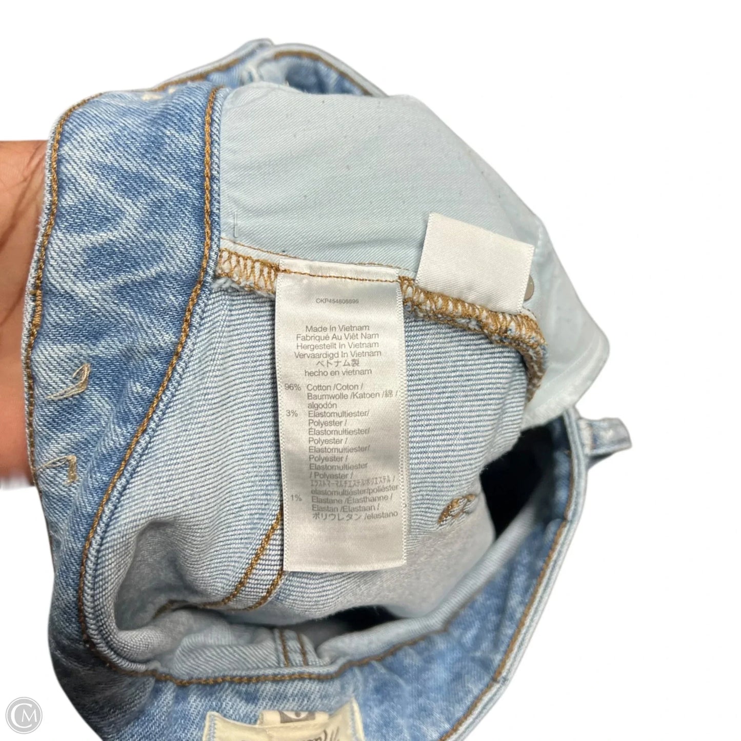 Jeans Straight By Madewell In Blue Denim, Size: 6
