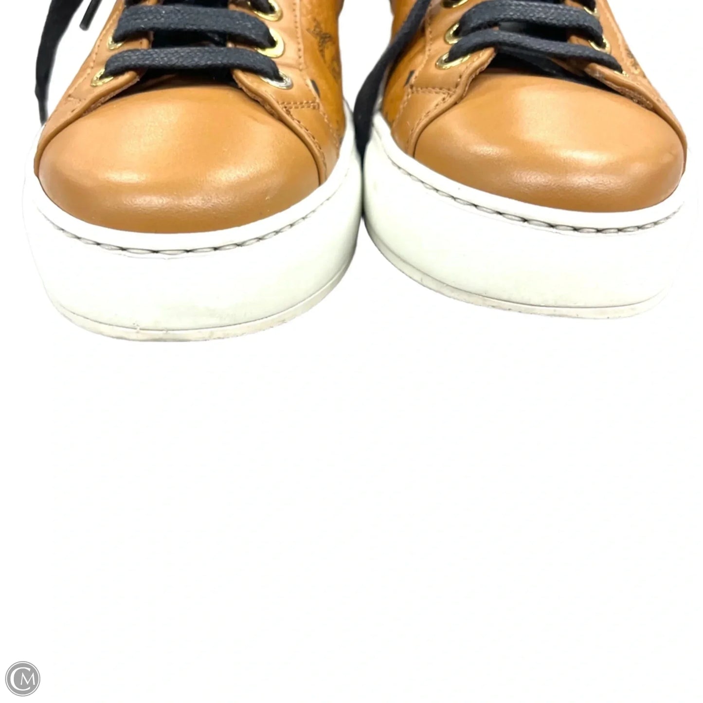 Shoes Luxury Designer By Mcm In Brown, Size: 5.5